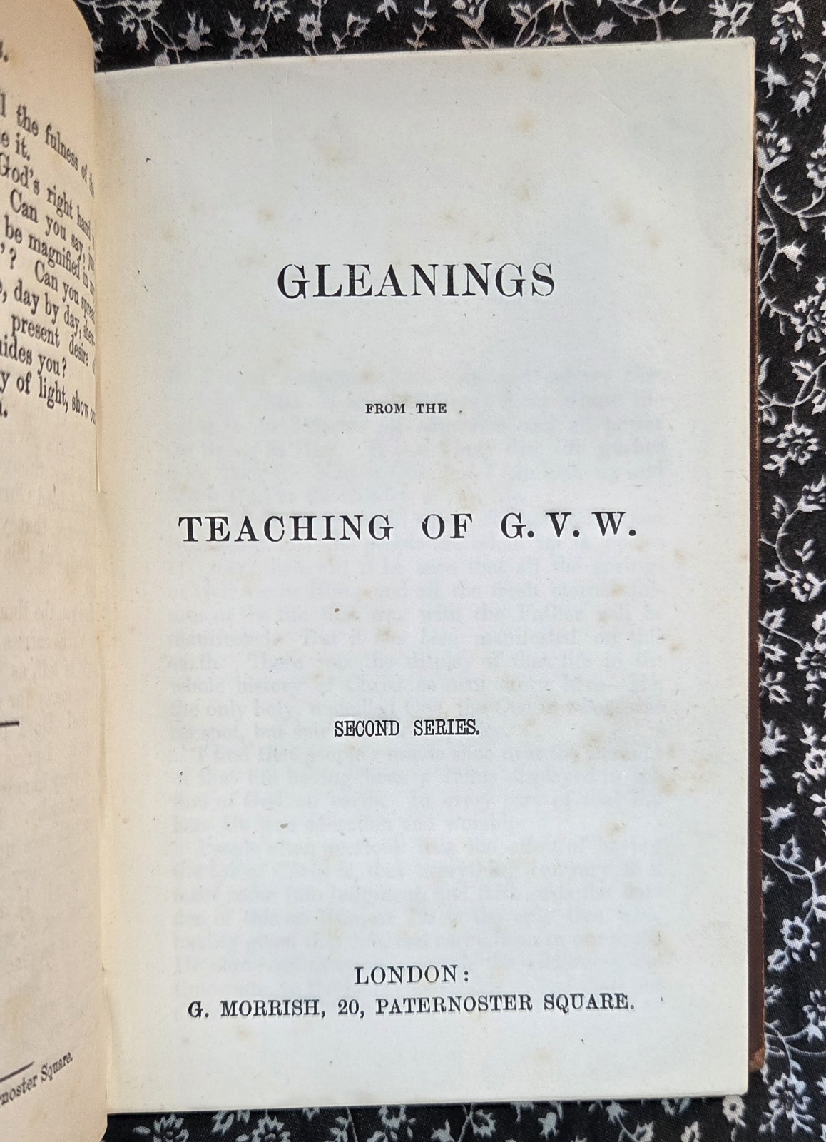 Gleanings From The Teachings Of George V. Wigram, Circa 1870’s, HC
