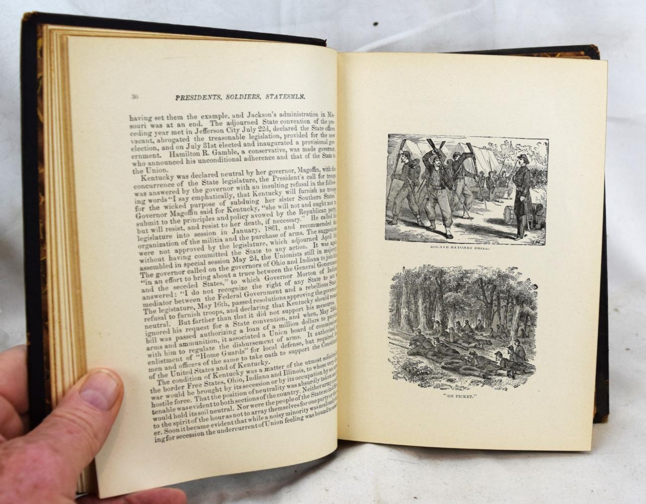 1776-1898 Volume 1 Presidets Soldiers Statesmen H.H. Hardesty Publisher HC