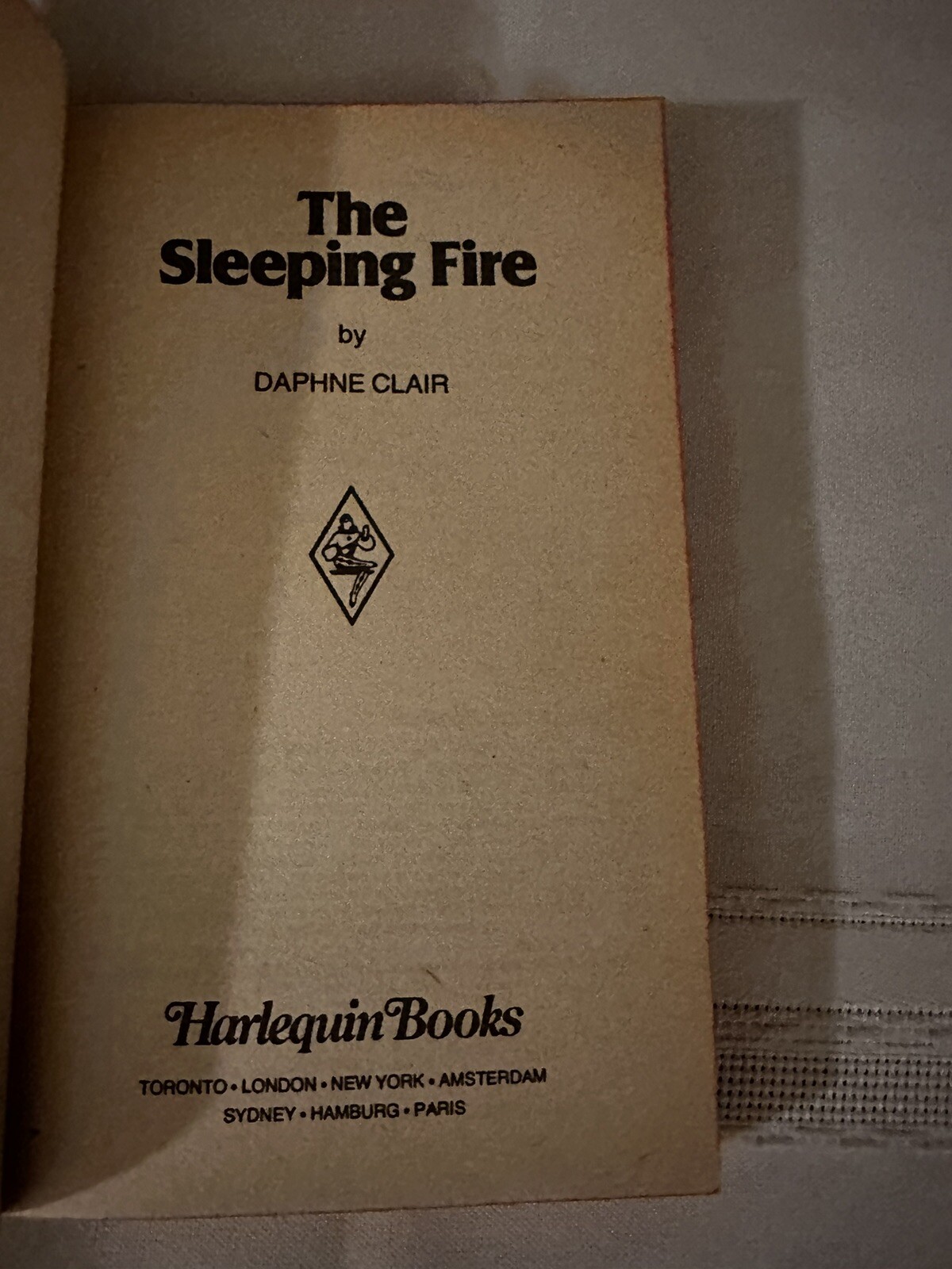 Harlequin Romance Novel #2292/ The Sleeping Fire