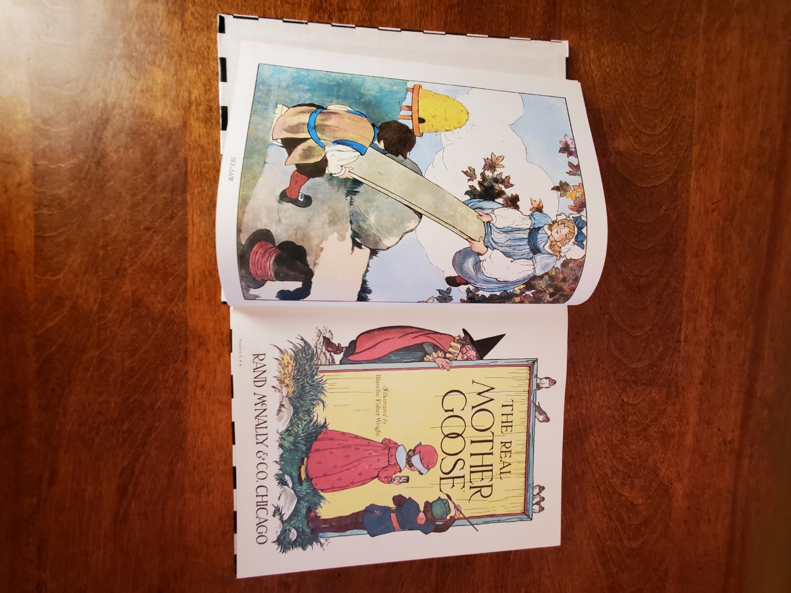 VTG Vintage The Real Mother Goose Children’s Nursery Rhymes Hardcover Book, 1982