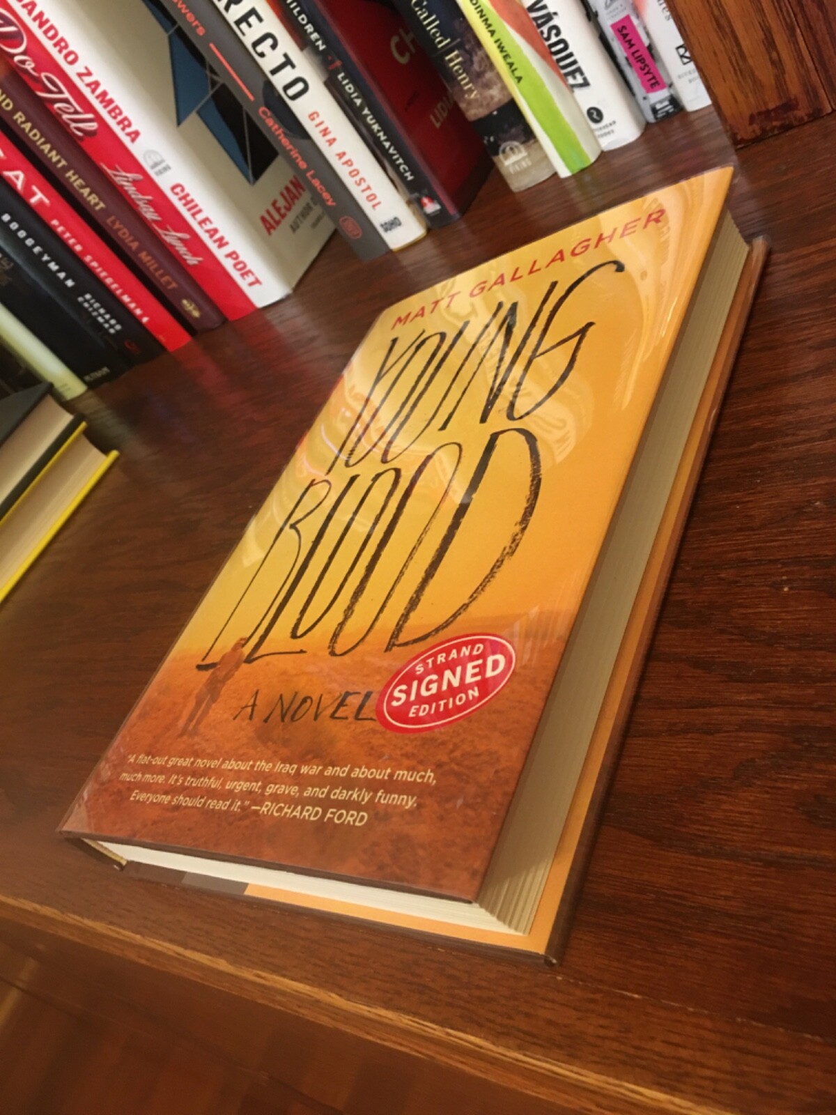 Young Blood Matt Gallagher Signed 1st HC Ptg. Atria 2016 Fine Unread