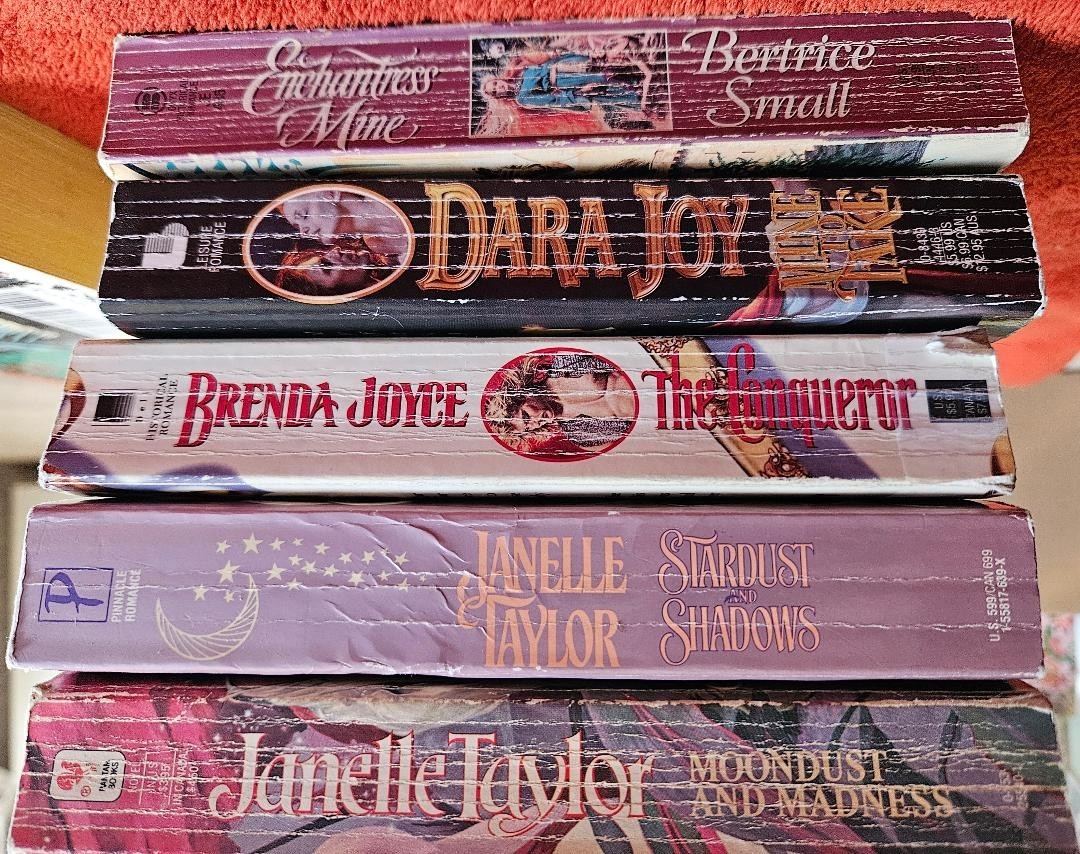 Used Romance Books – Johanna Lindsey, Bertrice Small, and other authors