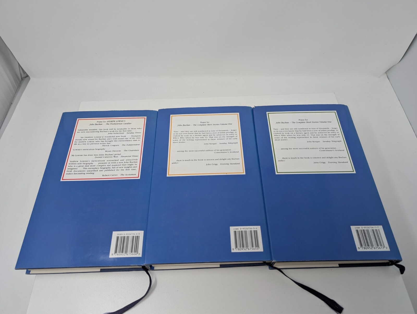 Complete Short Stories of John Buchan 3-Volume HC Set, Lownie, VG-Excellent