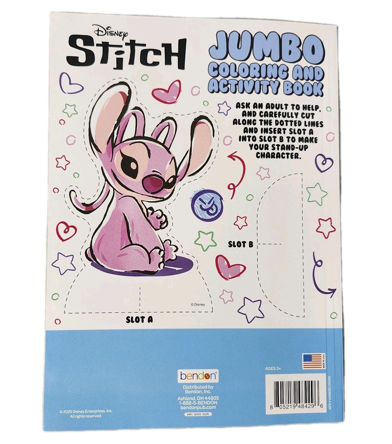 Set of 2 Disney Pixar Toy Story Buzz Lilo & Stitch Alien Color Coloring Book Lot
