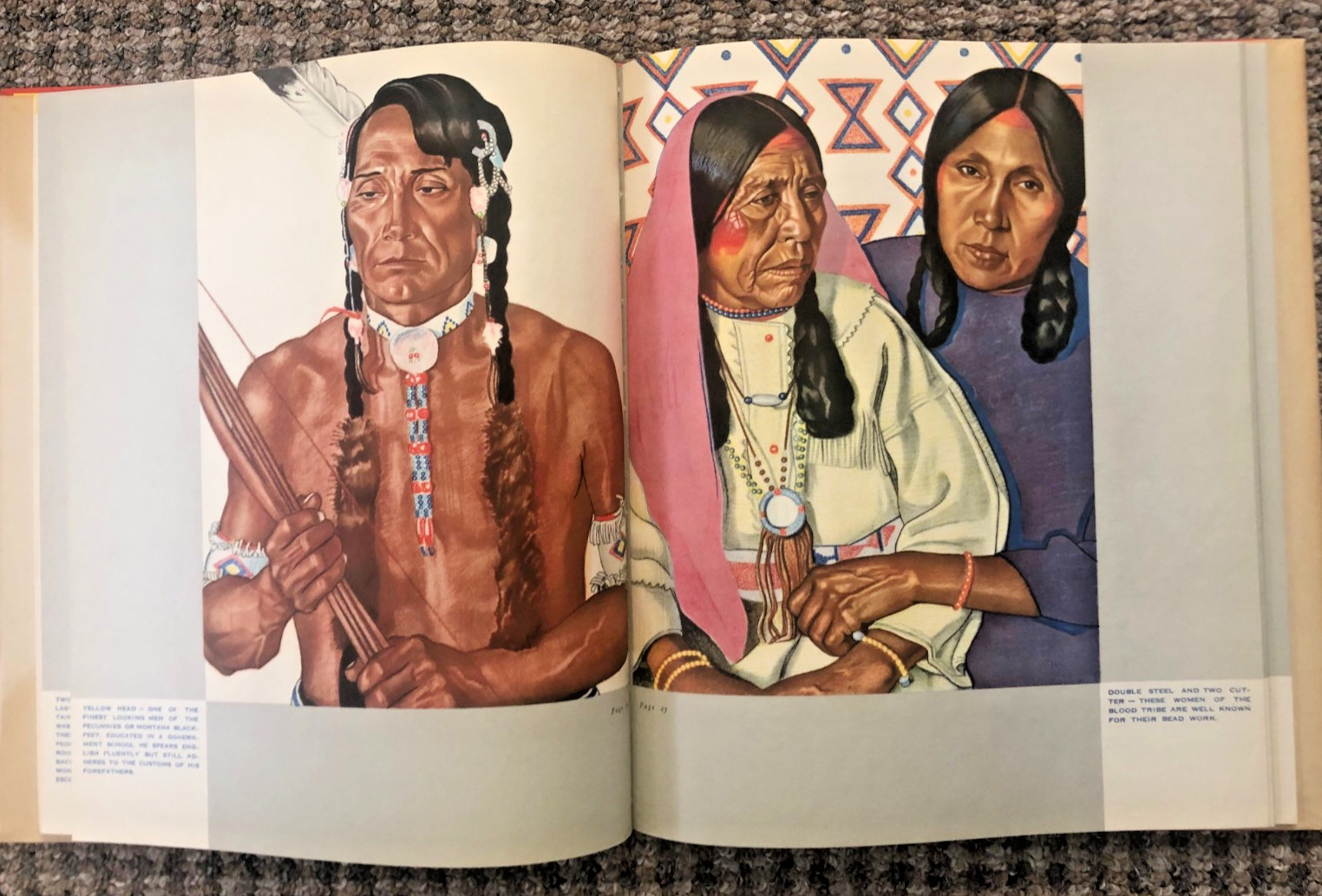 VINTAGE „Blackfeet Indians“ by Frank Linderman; illustrations by Winold Reiss