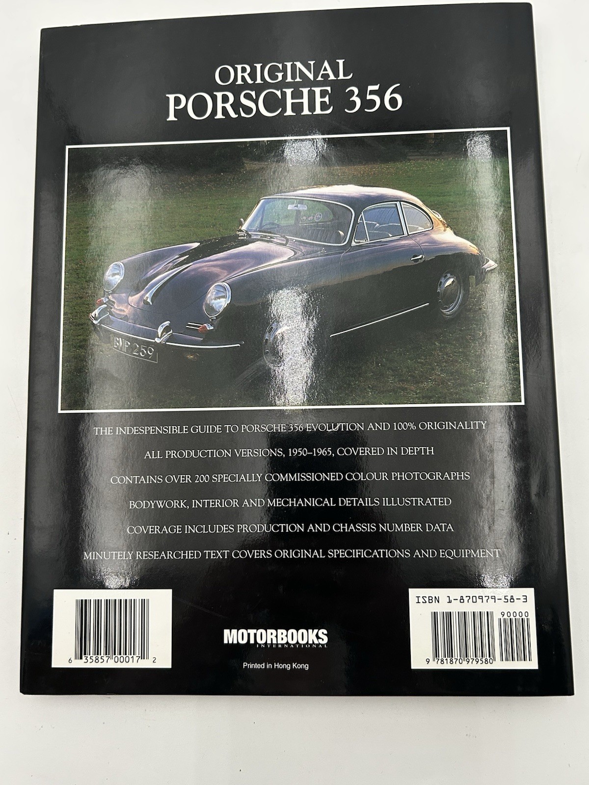 Original Porsche 356 The Restorer’s Guide Coupe Cabriolet Roadster Speedster 1st