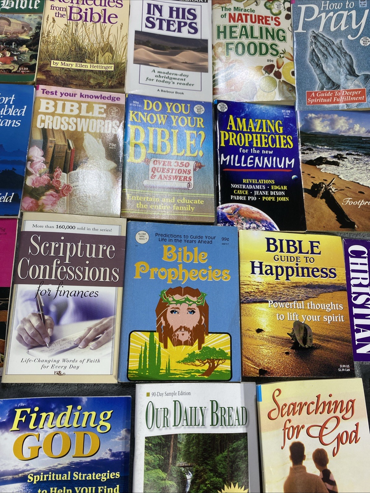 Vtg Christian Mini Book Booklet Lot Of 69 Inspirational Religious Healing Prayer