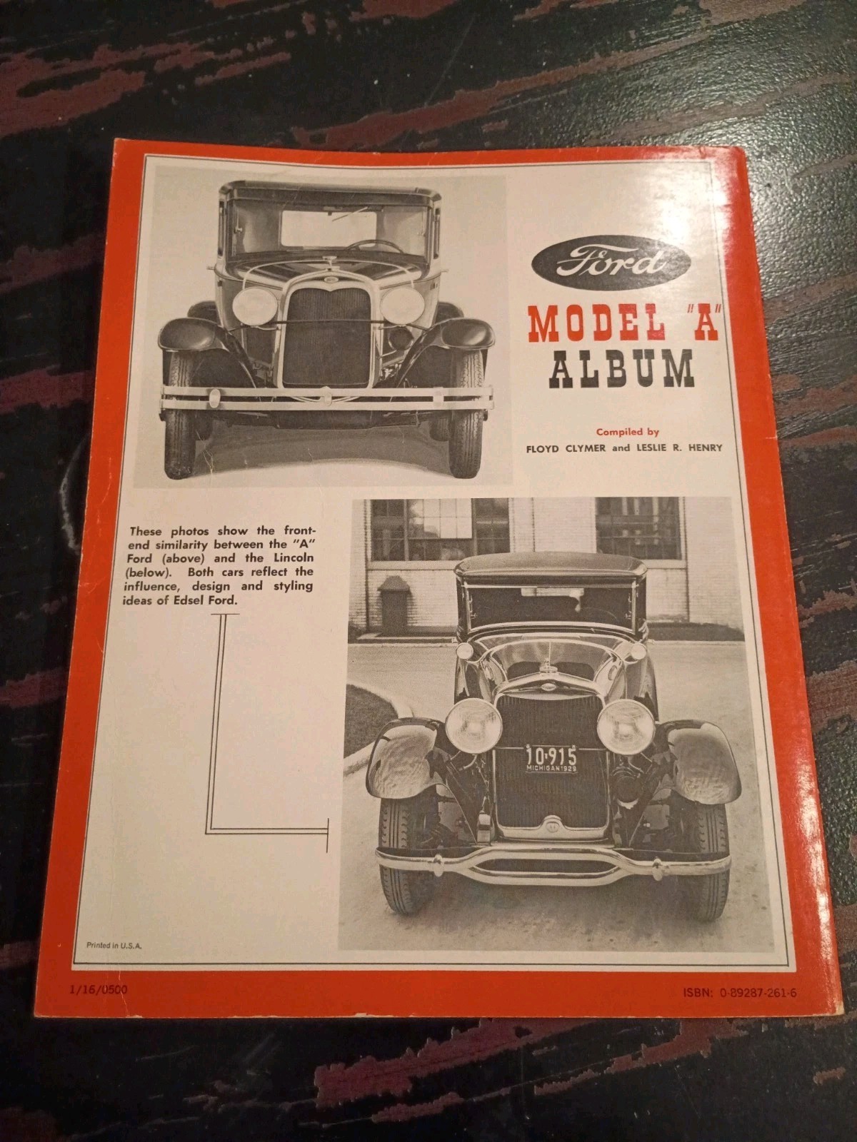Ford Model „A“ Album Compiled by Floyd Clymer & Leslie Henry 1960 *1st Printing*