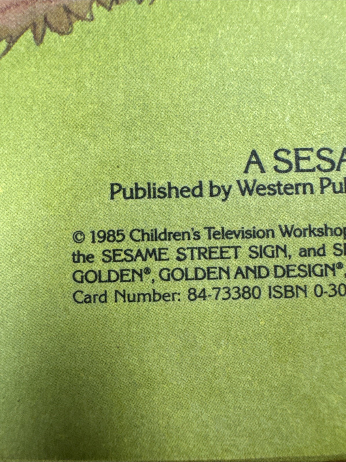 Sesame Street – The House Of Seven Colors by Madeline Sunshine 1985 Golden Press