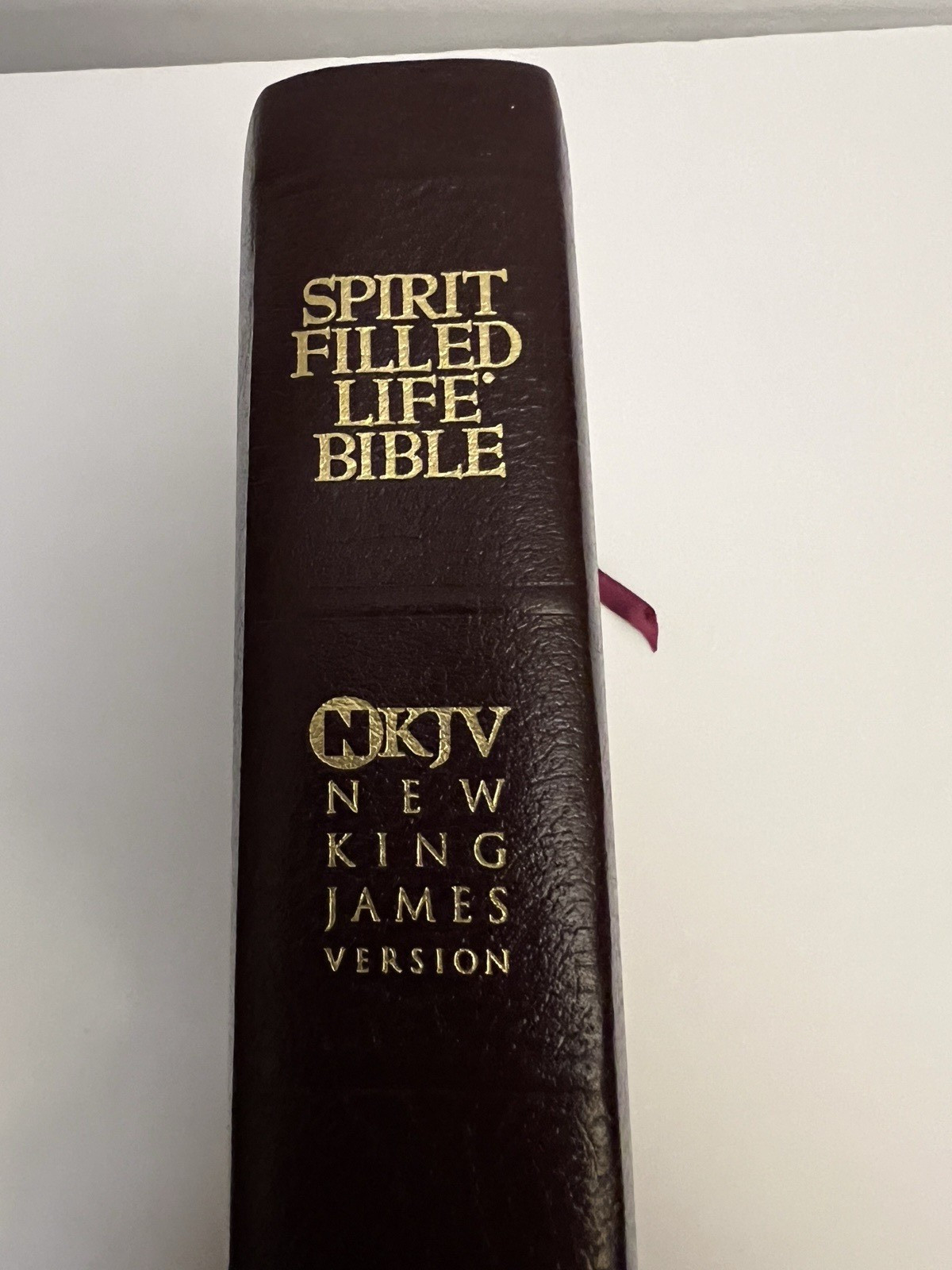 Spirit Filled Life Bible Nelson 2255BG Bonded Leather NKJV Red Letter 1991