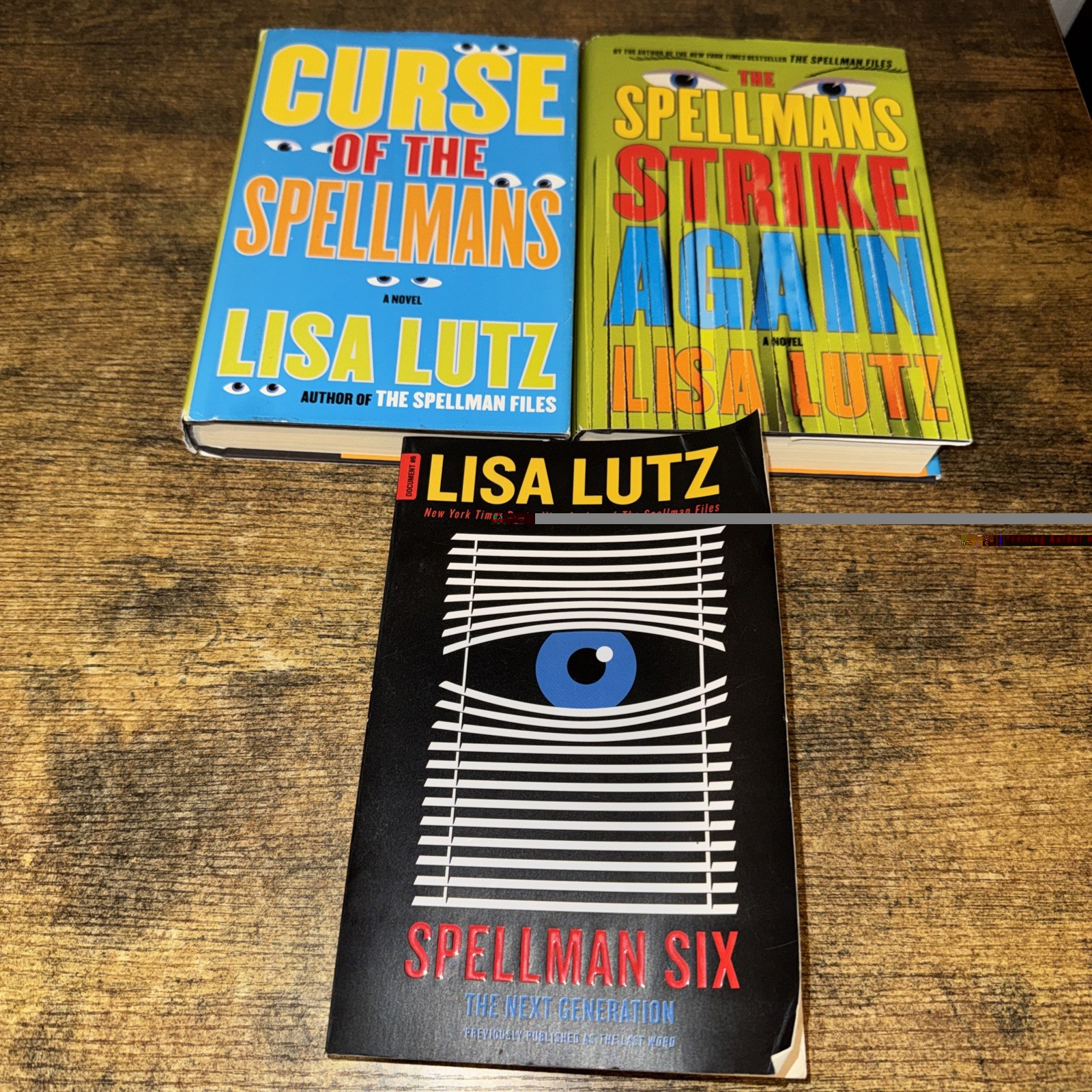 Lisa Lutz mixed lot of 3 books from THE SPELLMANS Series, Spellman Six, Curse of