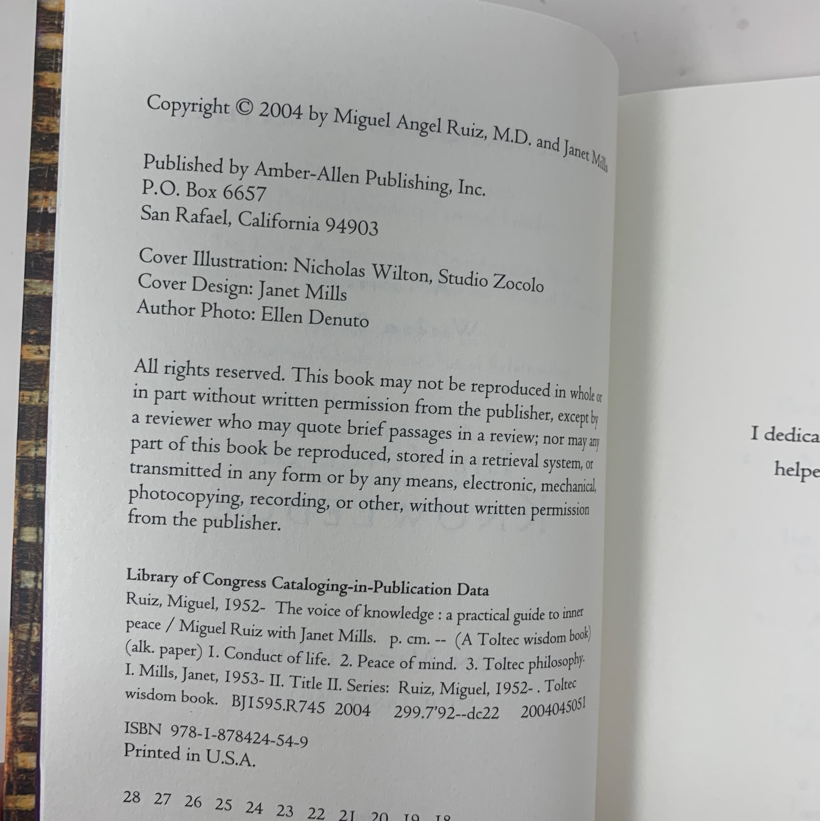 The Voice of Knowledge: A Practical Guide to Inner Peace Don Miguel Ruiz 2004