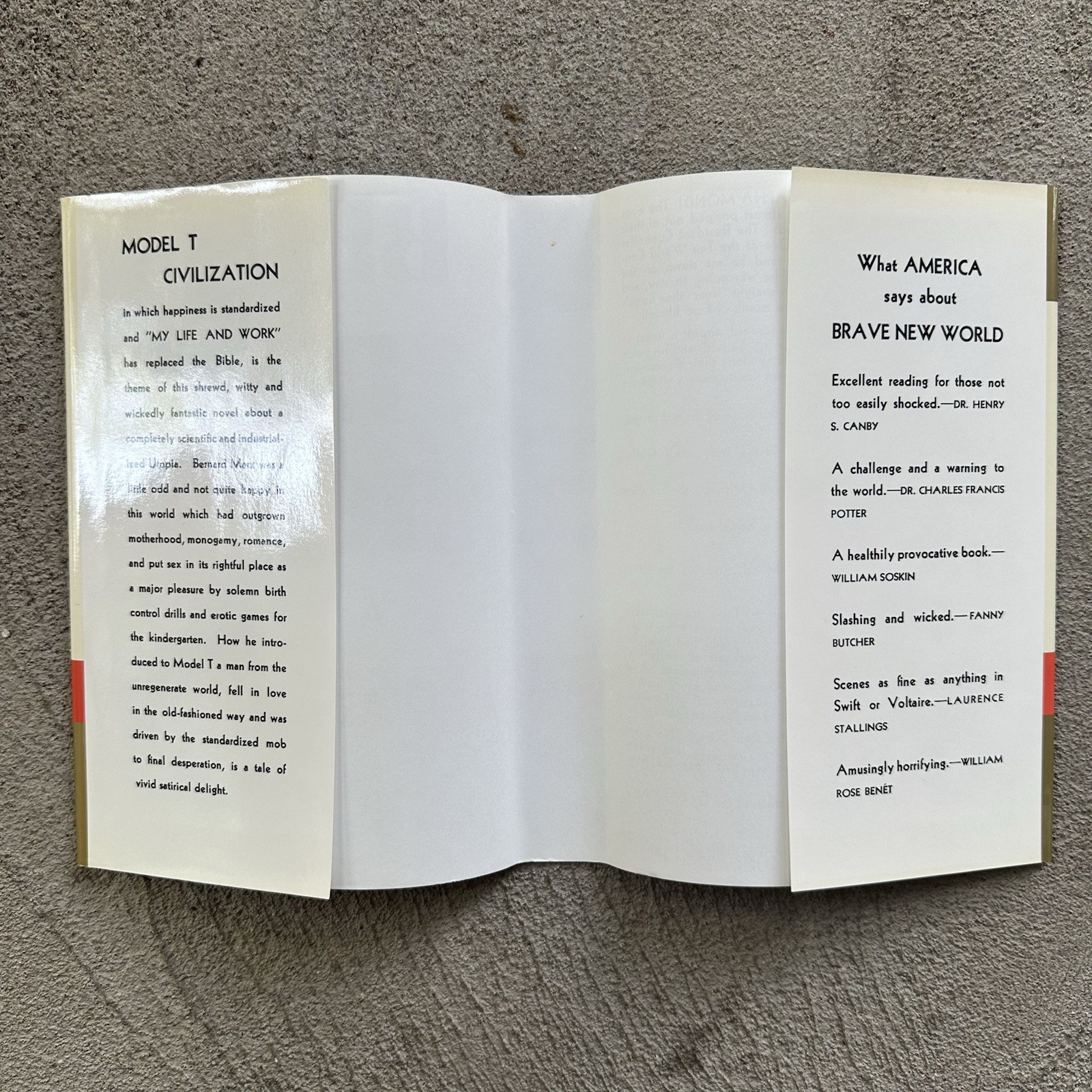 Brave New World, Aldous Huxley Hardcover First Edition FACSIMILE , 2002