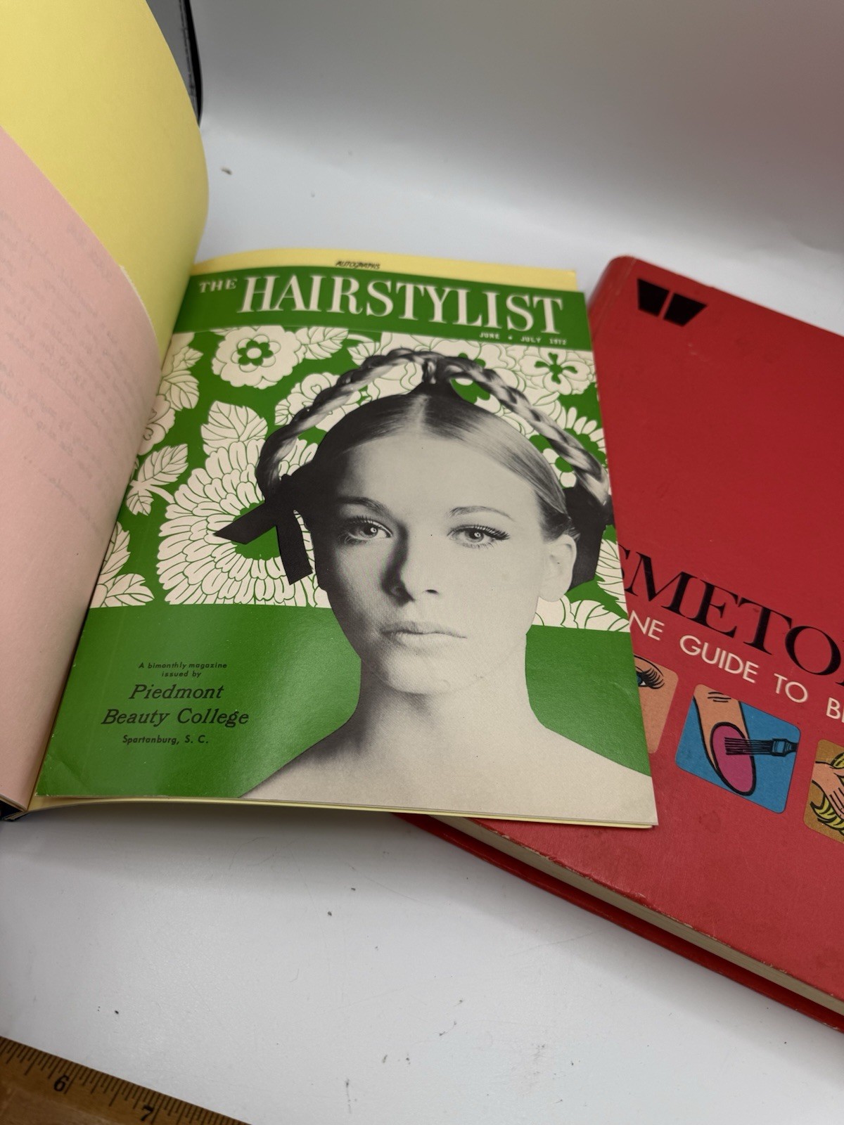 Vintage 1970s Cosmetology Book Set Keystone Guide + Piedmont Beauty College