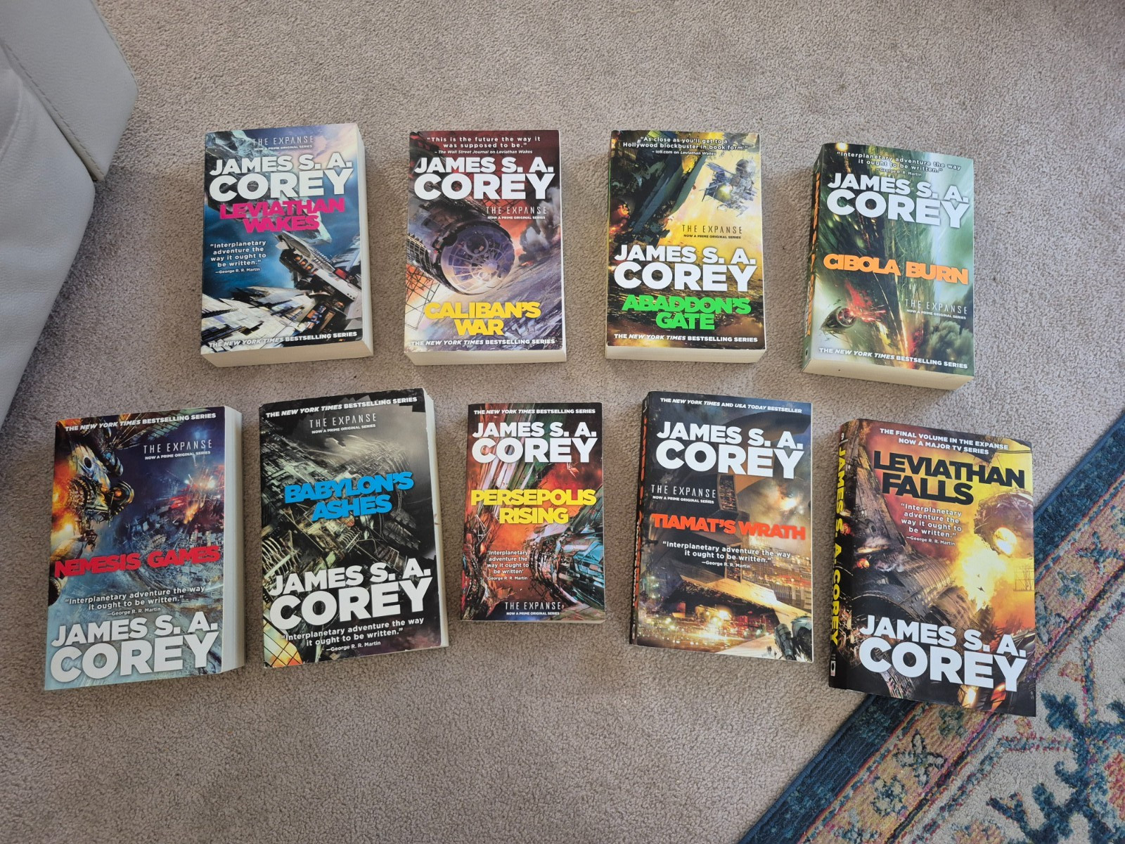 The Expanse Series By James S. A. Corey – Complete Book Set 1-9 – 1 hardback