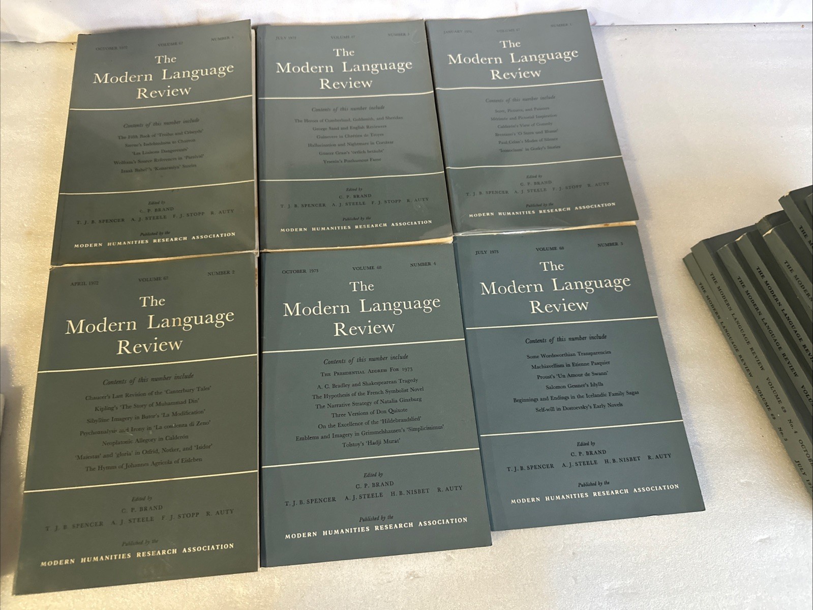 THE MODERN LANGUAGE REVIEW — LOT OF 16 + VARIOUS ISSUES 1972-1975 Paperback