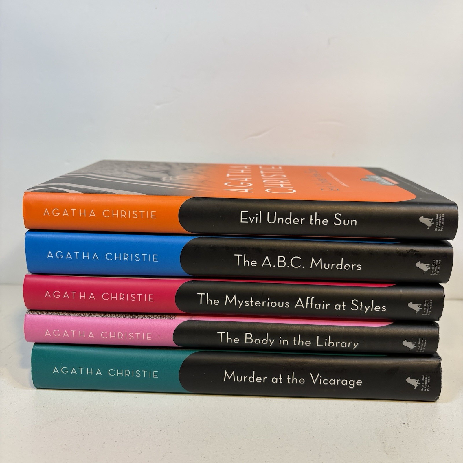 Agatha Christie Collection 5 Book Lot. 2007 Black Dog & Leventhal -Poirot Maple