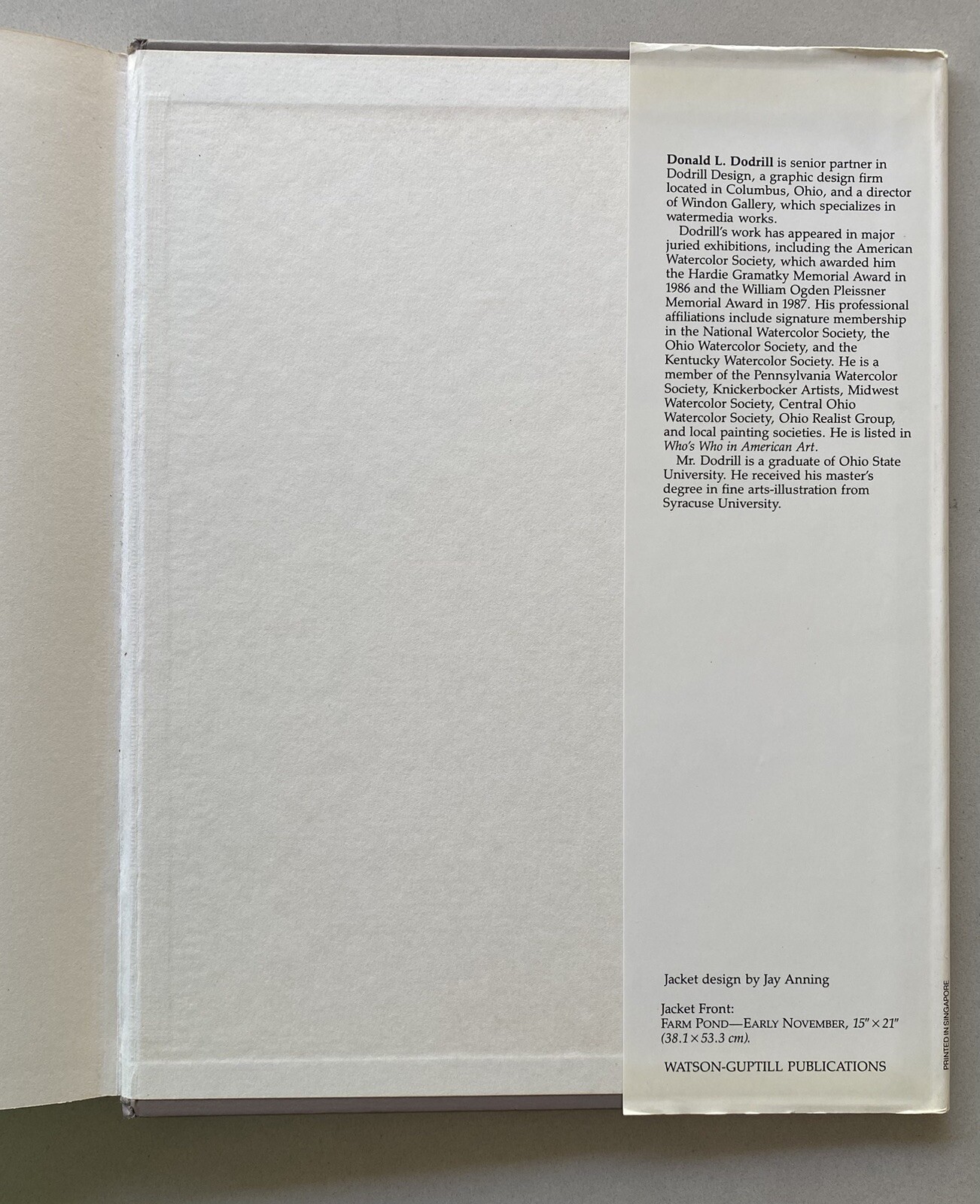 The Transparent Touch – Watercolor Interpretations by Donald Dodrill (1989 HCDJ)