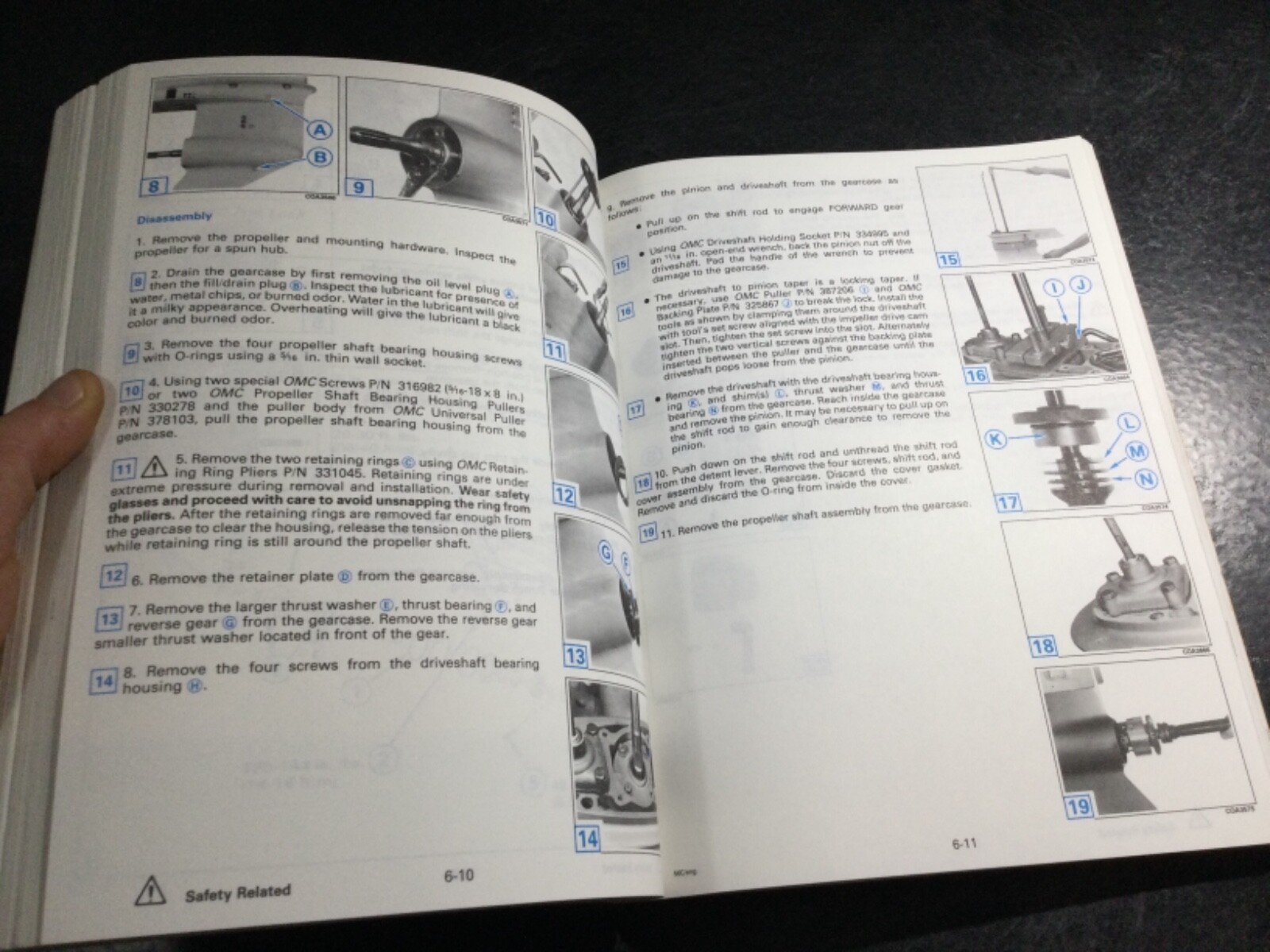 1992 Johnson Evinrude 60 thru 70 HP Outboard Service Manual 508144 EI 60 65 70HP