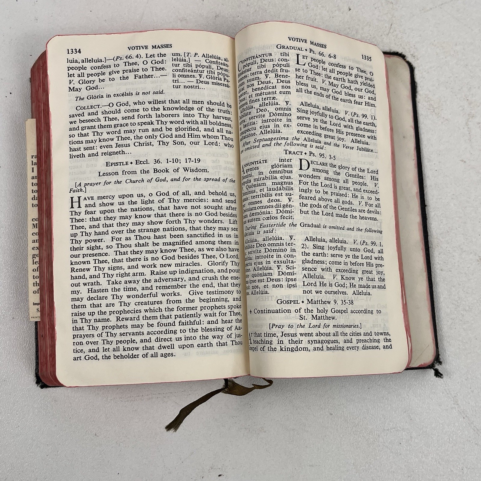 The New Marian Missal for Daily Mass Juergens 1957 Color Illustrations