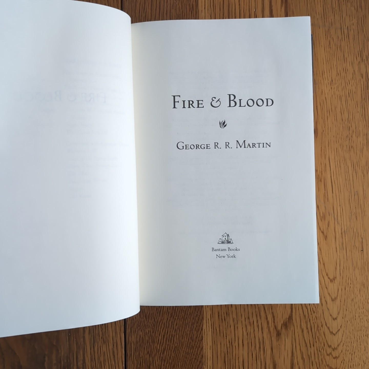 Fire & Blood By George R R Martin Hardcover 2018 1st Edition 1st Printing