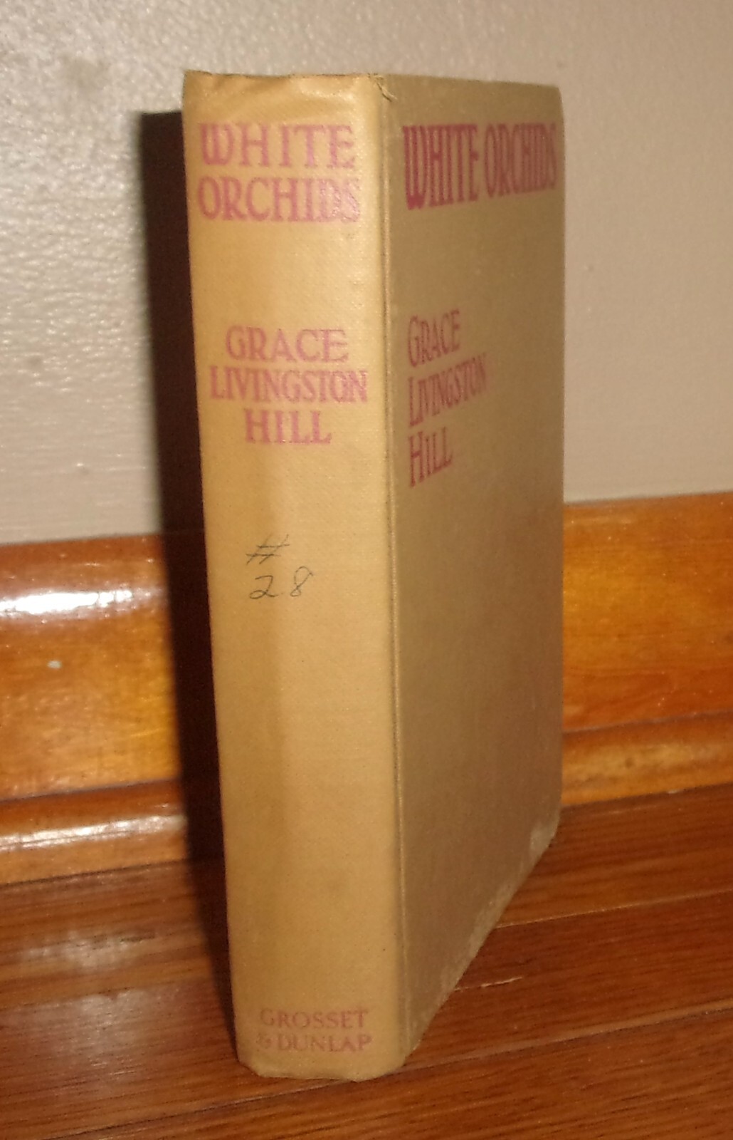 WHITE ORCHIDS-1935 Novel-GRACE LIVINGSTON HILL-Excellent Unstated 1st Hardcover!