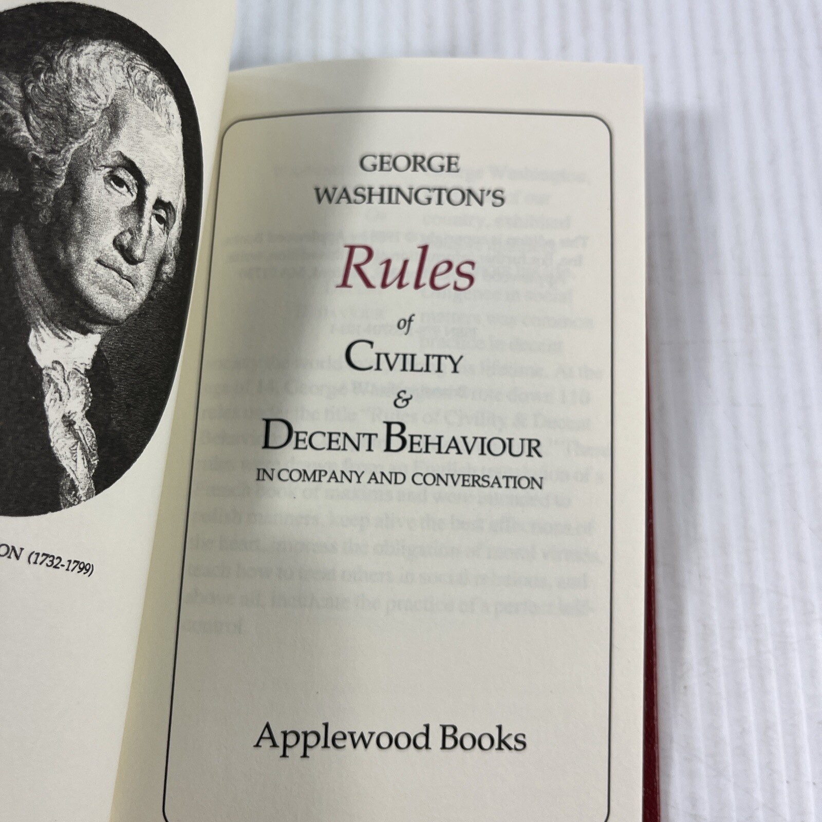 Washington’s Rules of Civility and The American Flag History and Etiquette Lot