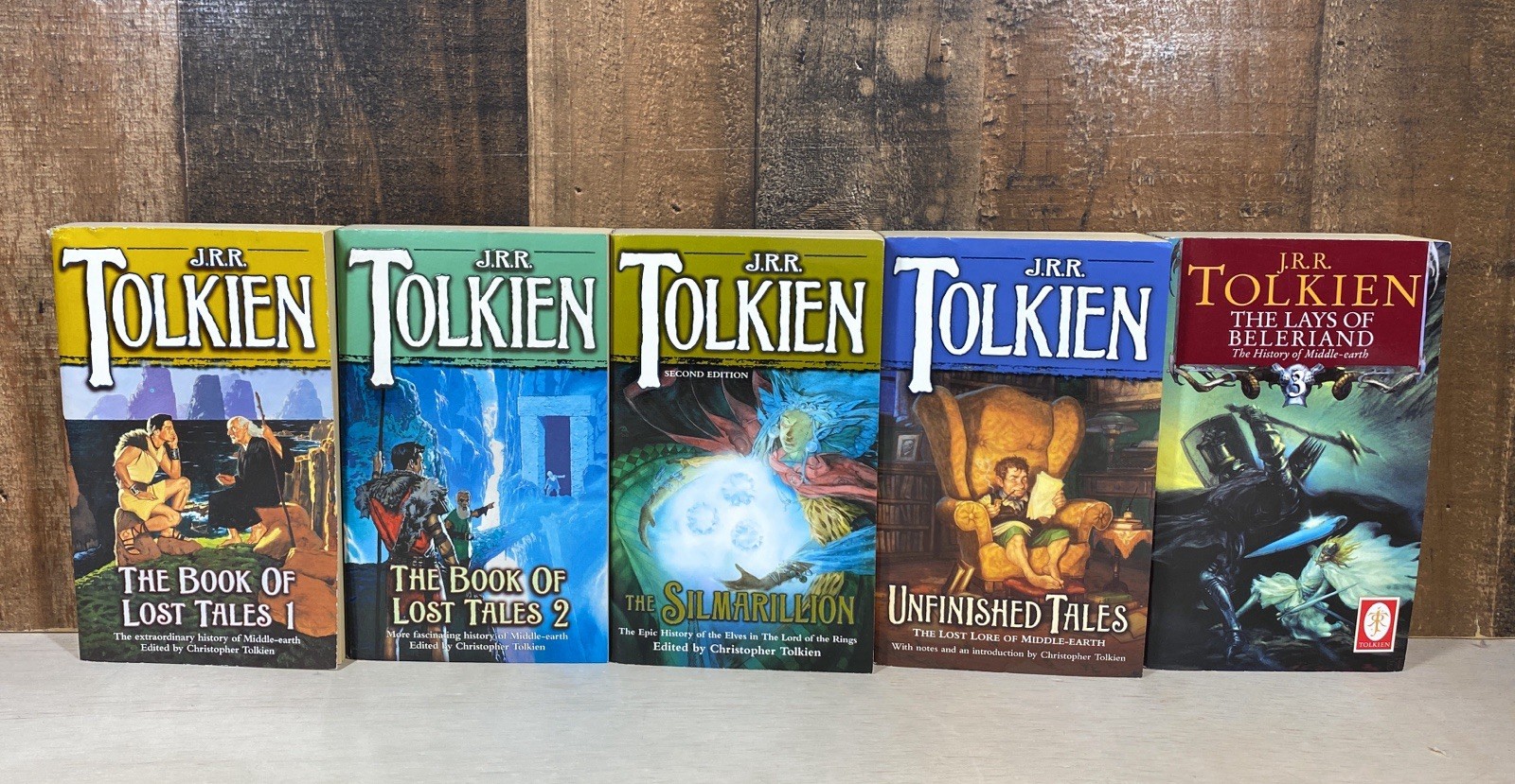 The Histories of Middle Earth JRR Tolkien Paperback Books Lot of 5 Del Rey VG