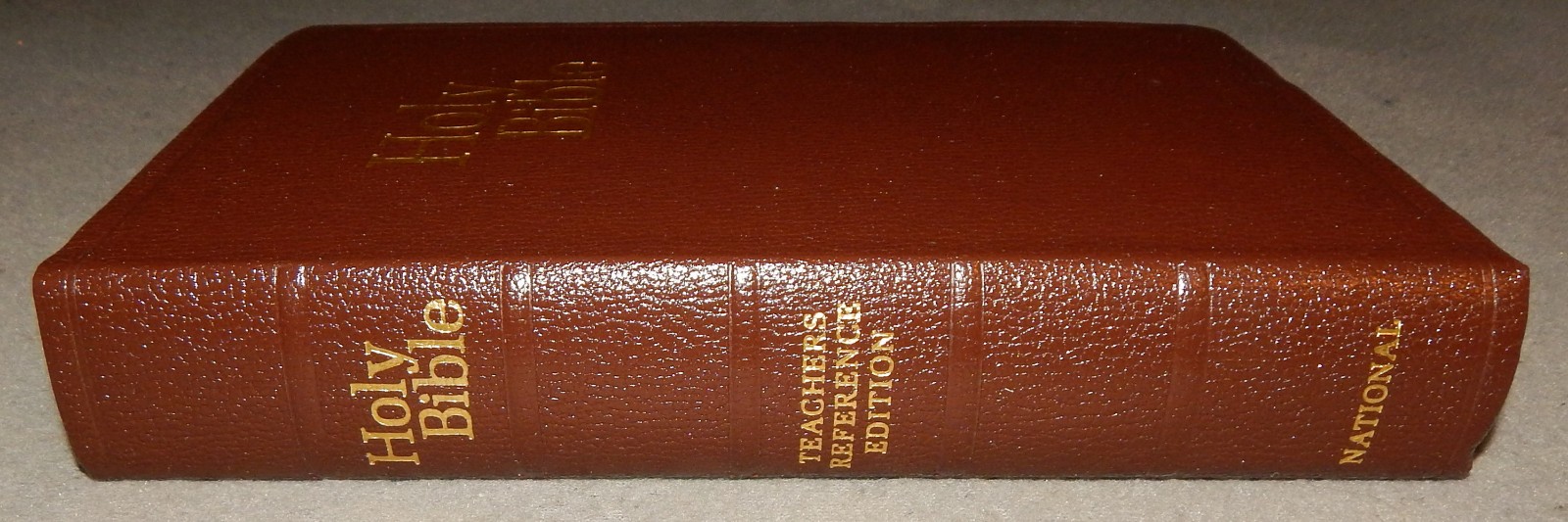 KJV Teacher’s Reference Bible by National N3202RL Brown Imitation leather – new