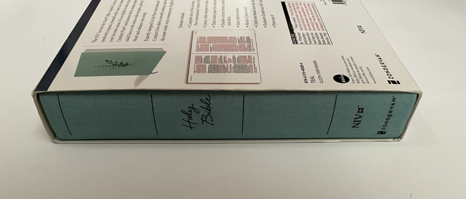 NIV Journal the Word Bible, Double-Column, Cloth Over Board, Teal, Red Letter