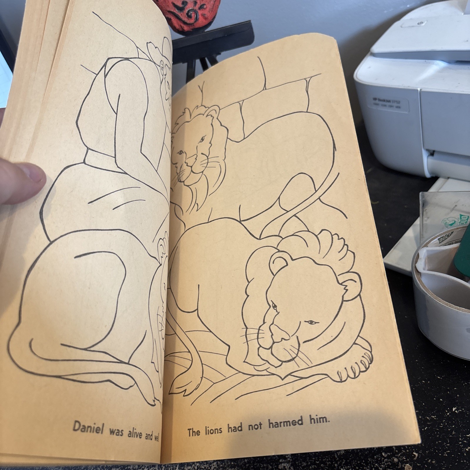 Paperback Coloring Book BIBLE STORIES TO COLOR Dell 1956 About 50 pages