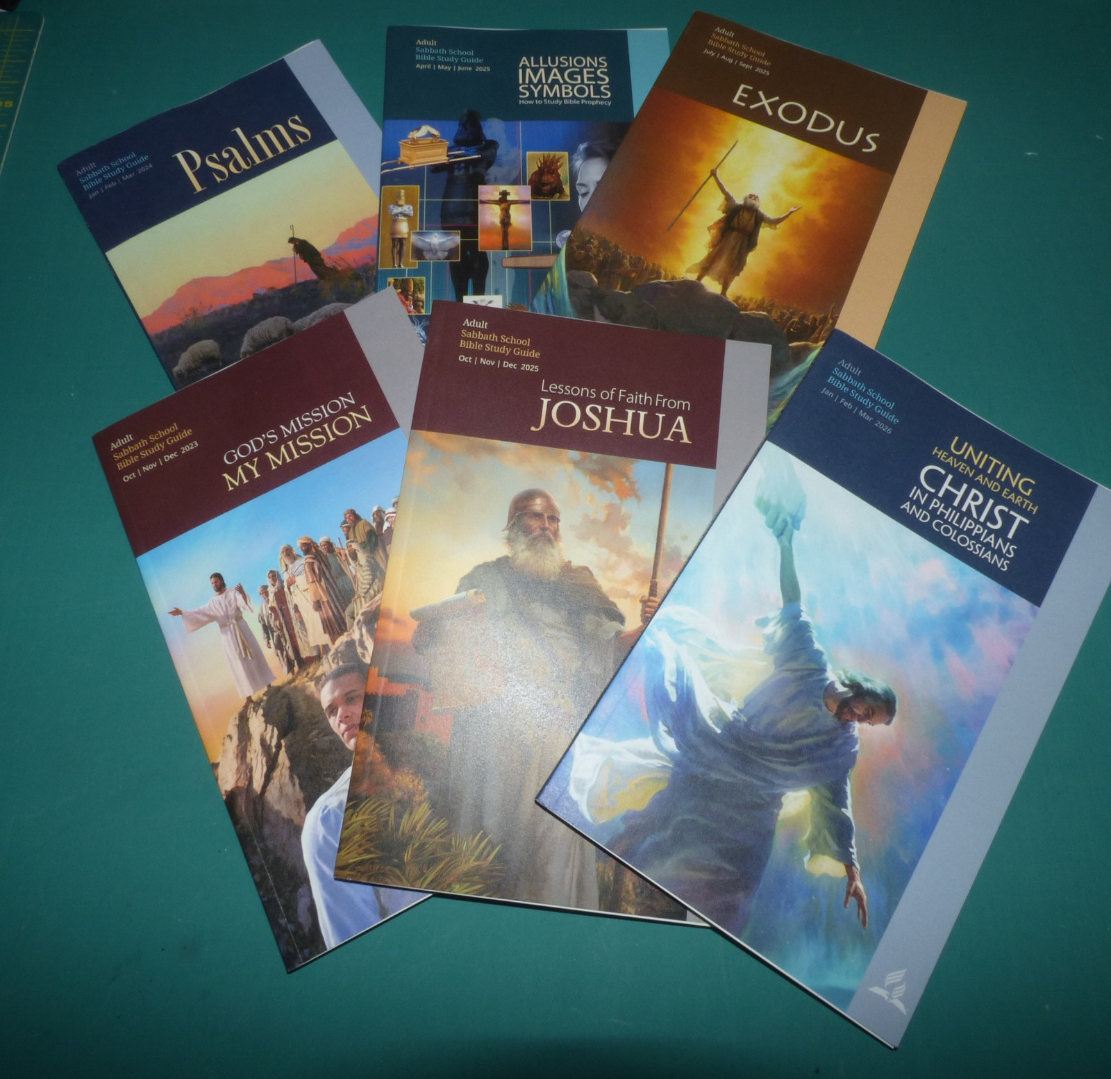 6 Adult Sabbath School Bible Study Guides SDA regular edition 2023-2026