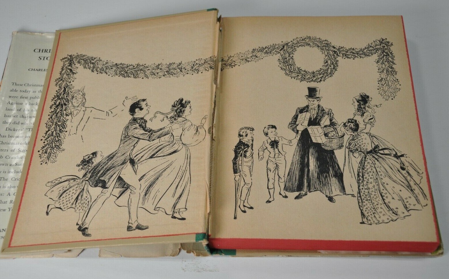 1951 Christmas Stories Charles Dickens Chimes Whitman Publishing HC/DJ