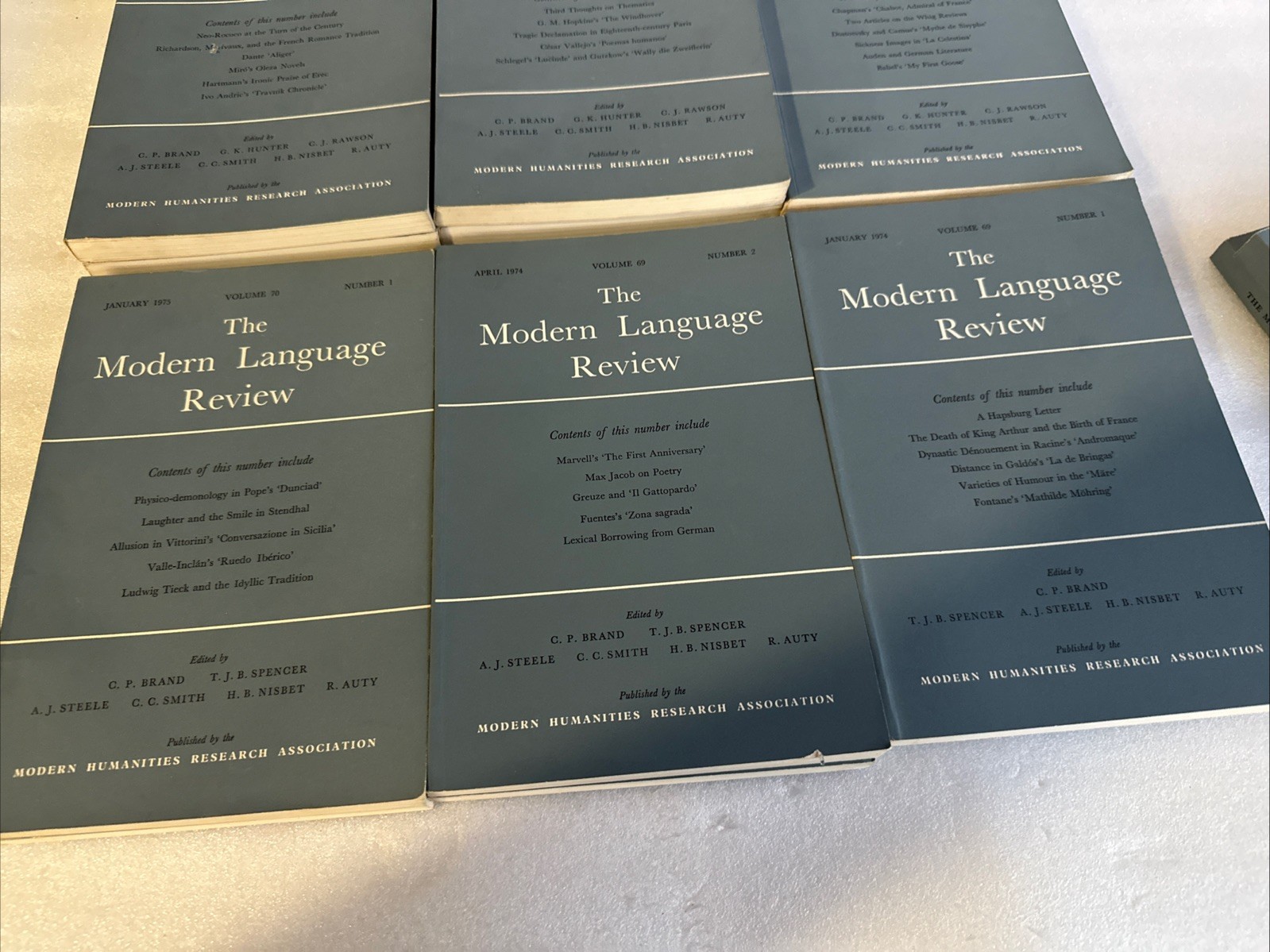 THE MODERN LANGUAGE REVIEW — LOT OF 16 + VARIOUS ISSUES 1972-1975 Paperback