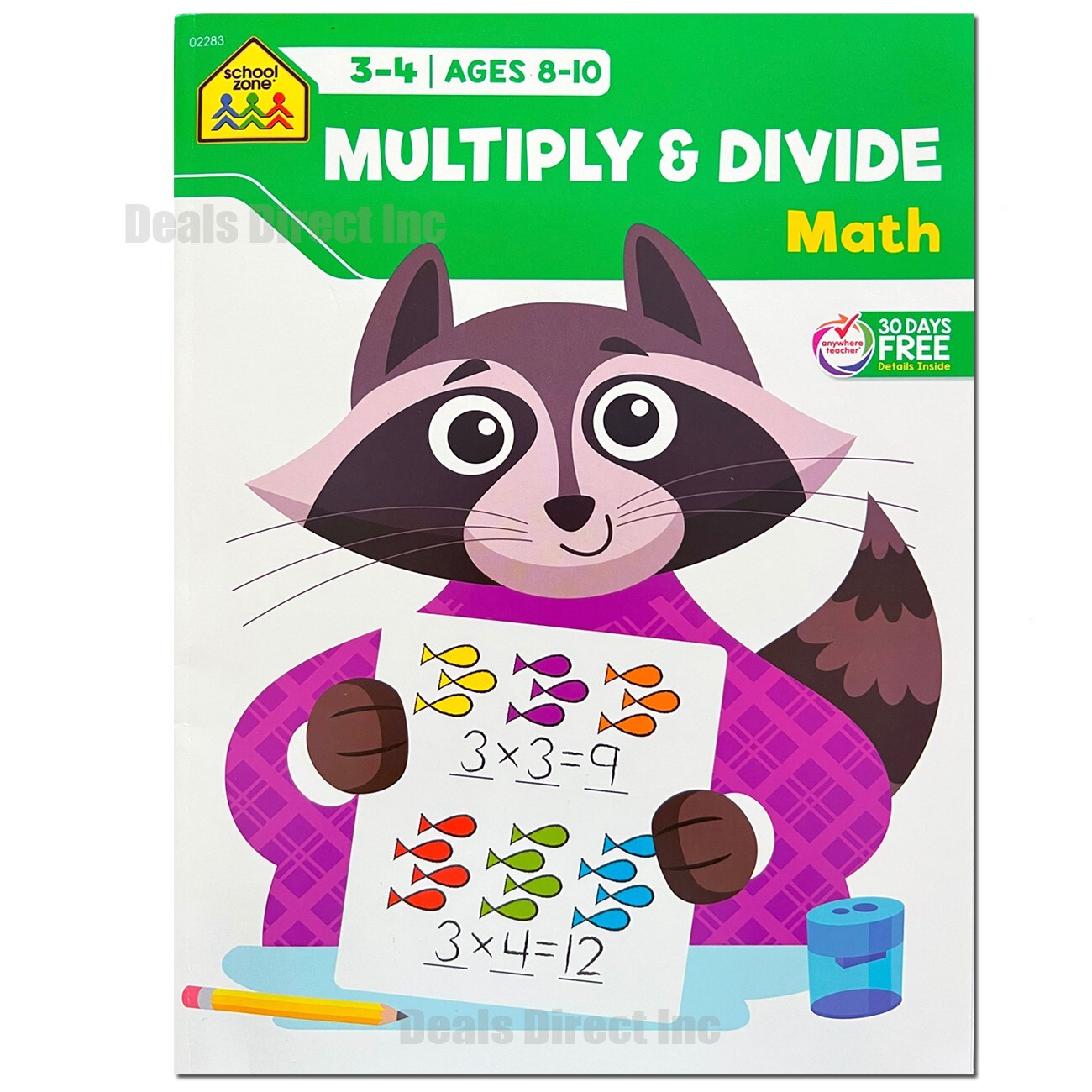 3rd 4th Grade Math Workbooks Multiplication & Division Practice Books Ages 8 10