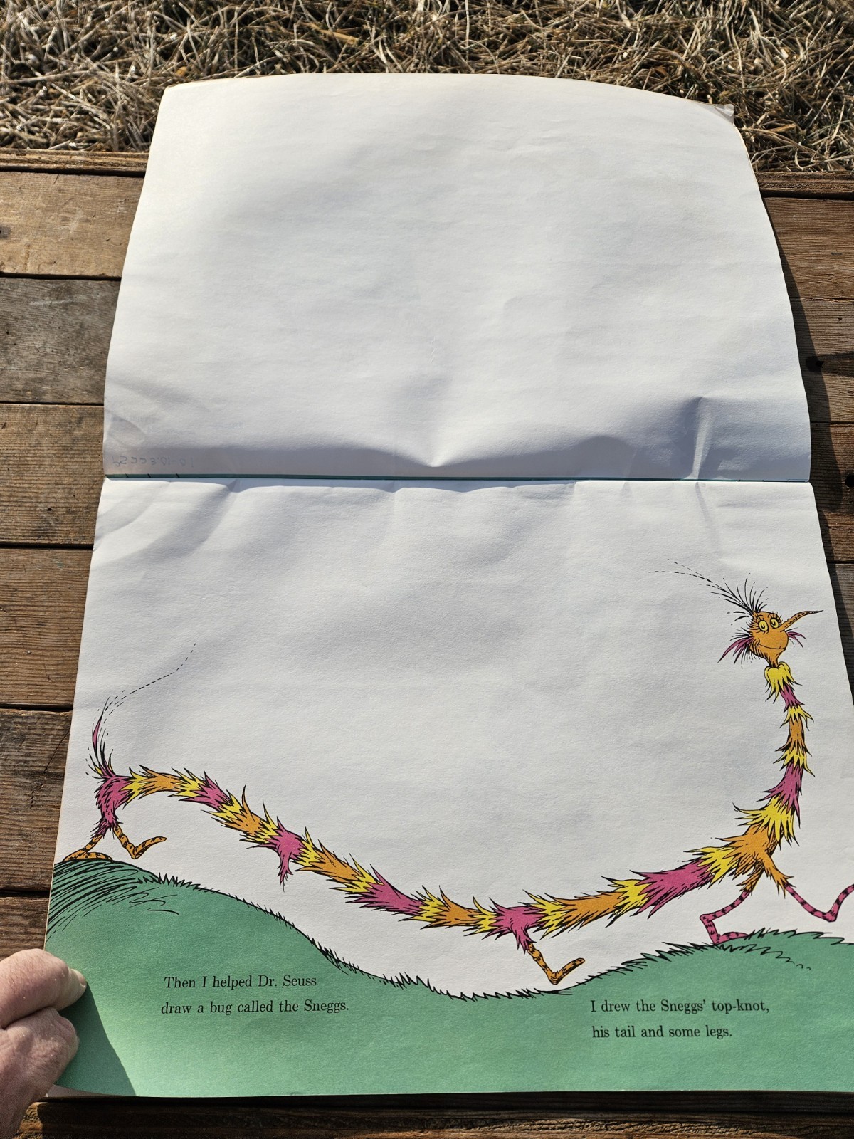 1970 Dr. Seuss — I Can Draw It Myself Book — 16 x 12″- All Pages Are Clean But 1