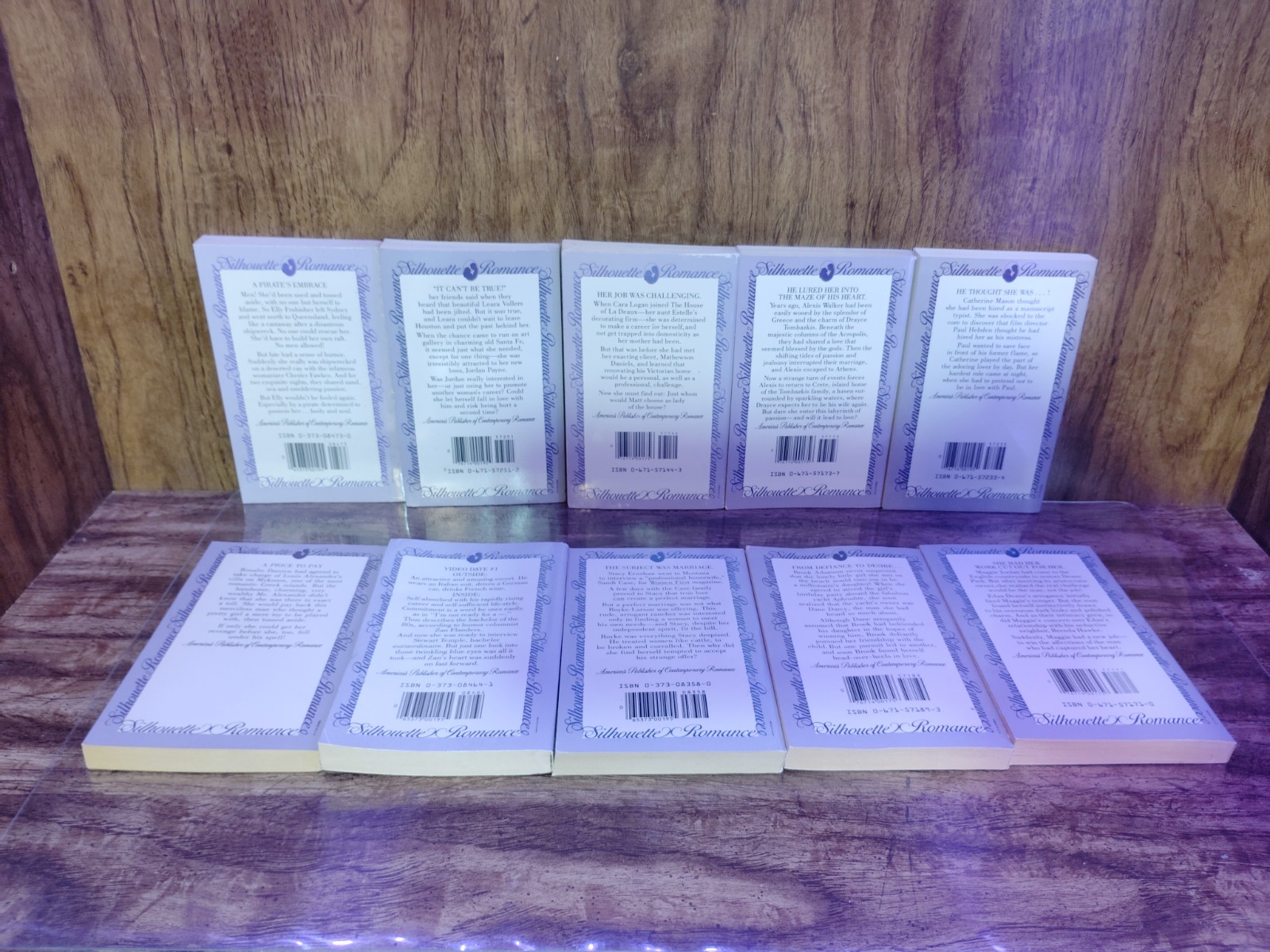 Silhouette Romance Lot 10 Vintage Paperbacks 1980s Vernon Hohl Stephens Walters+