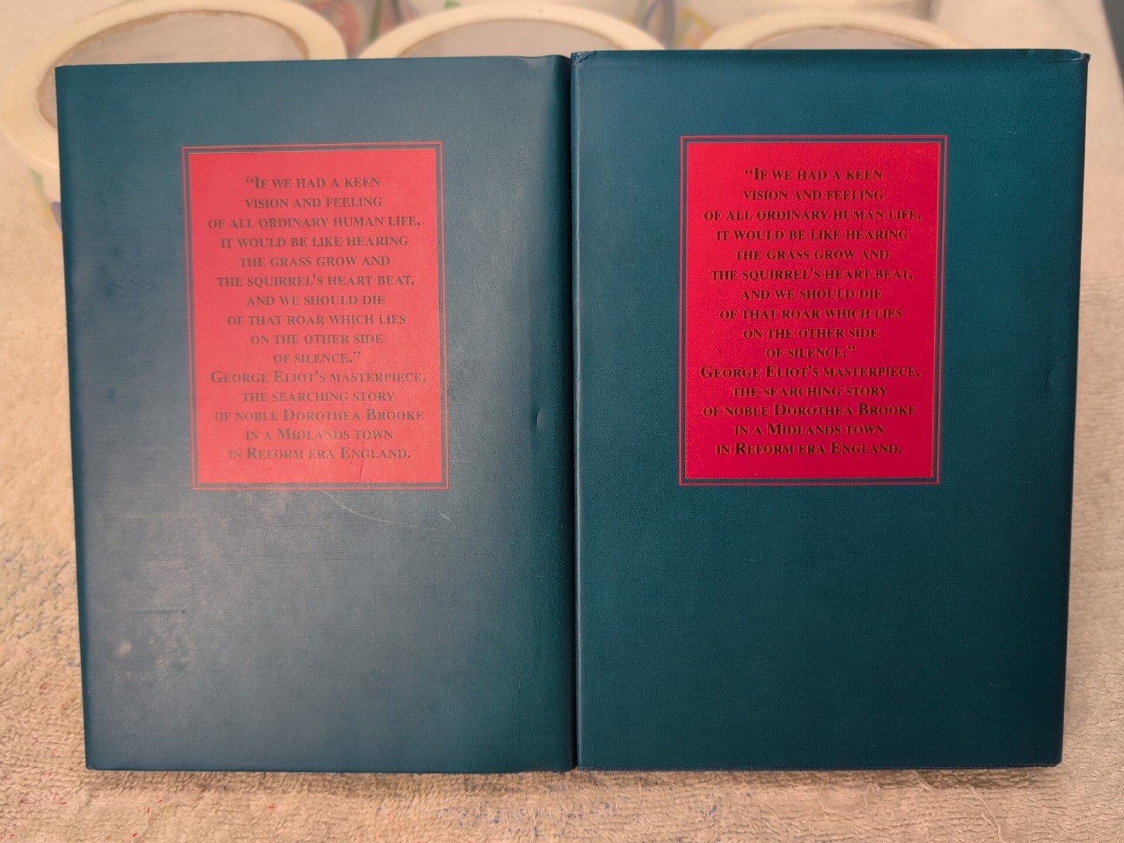 MIDDLEMARCH Collector’s Edition Slipcase + THE THORN BIRDS by Colleen McCullough