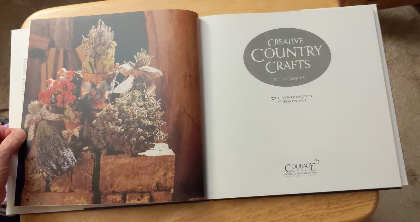 VTG 1994 1st ed Creative Country Crafts by Alison Jenkins HC w/dustcover MINT