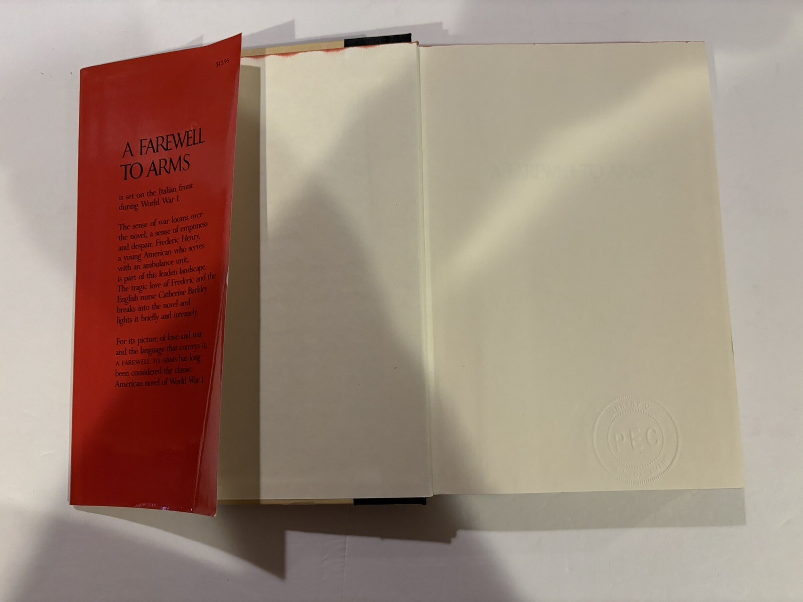 A FAREWELL TO ARMS (FAREWELL TO ARMS) By Ernest Hemingway -1983 Hardcover *VG*