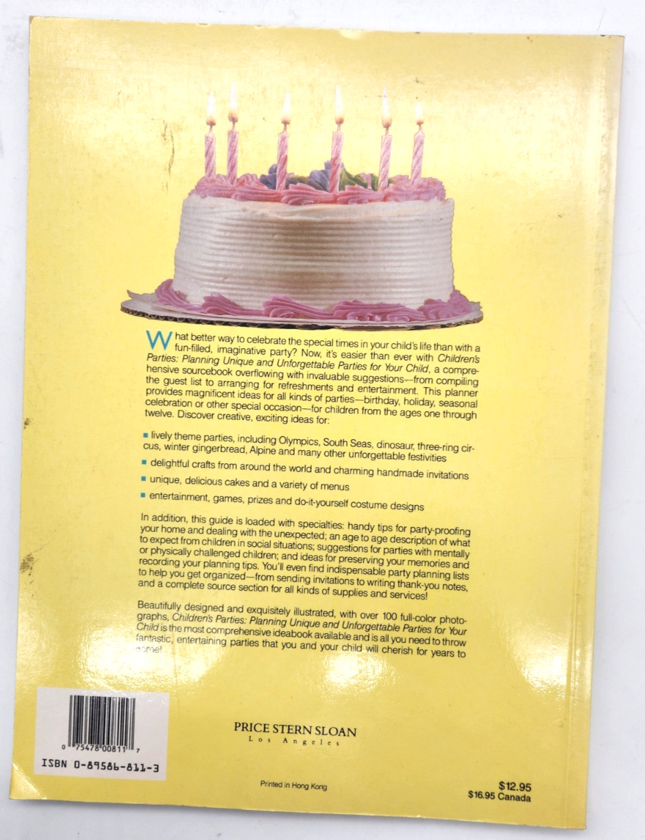 Children’s Parties by J Rogers & B R Rogers (1990, Paperback, 112 pages)