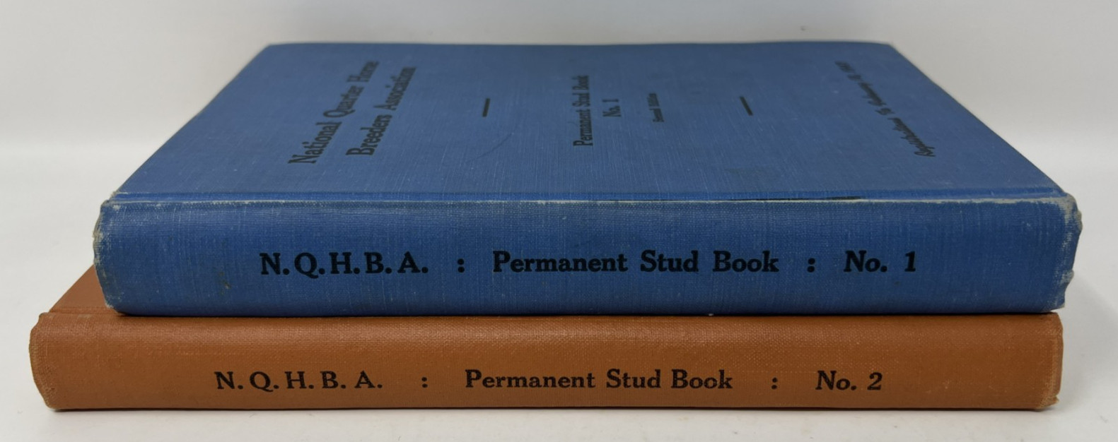 EQUESTRIAN / HORSES: N.Q.H.B.A. Permanent Stud Book: No. 1 & 2 – 1947/1948 HCs