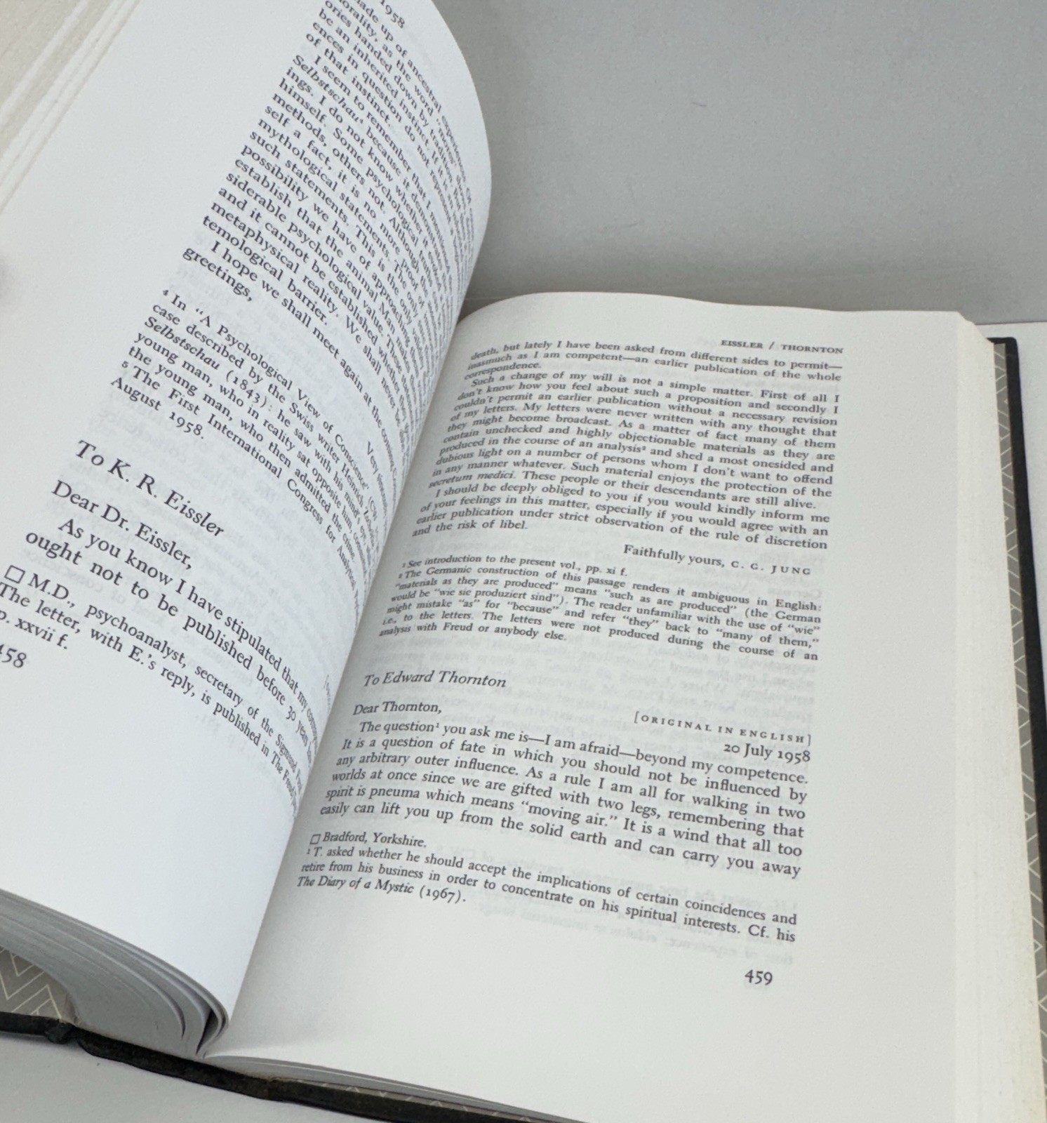 Letters of C. G. Jung – Volume 2 1951-1961 Hardcover (1975)