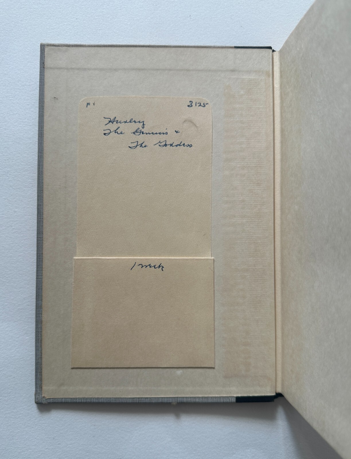 ALDOUS HUXLEY The Genius and the Goddess: A Novel | 1955 First Edition Hardcover