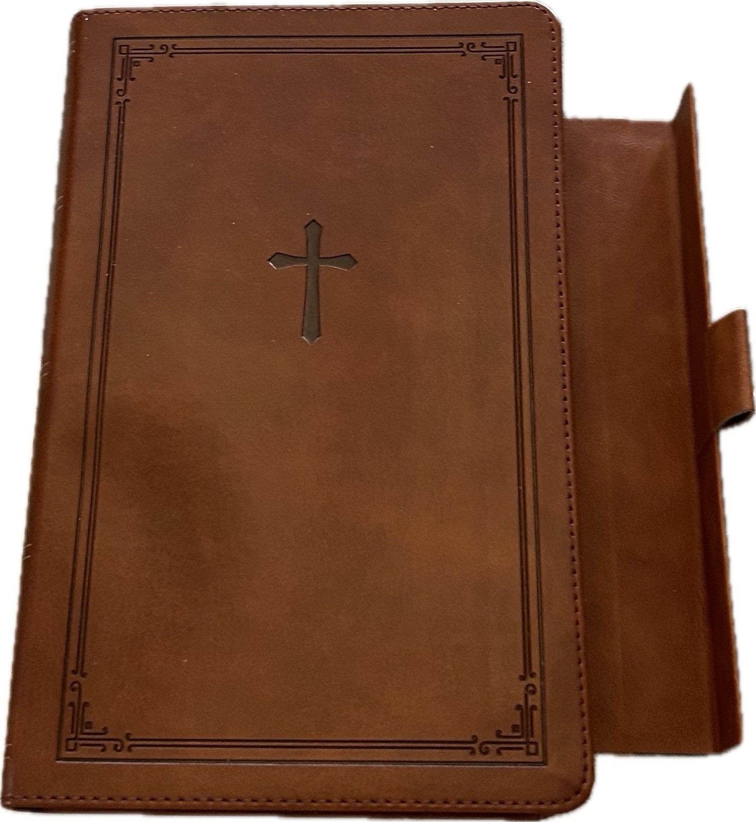 MAGNETIC CLOSURE NKJV LARGE PRINT(10.5pt) CUSTOM ENGRAVED Personal Bible