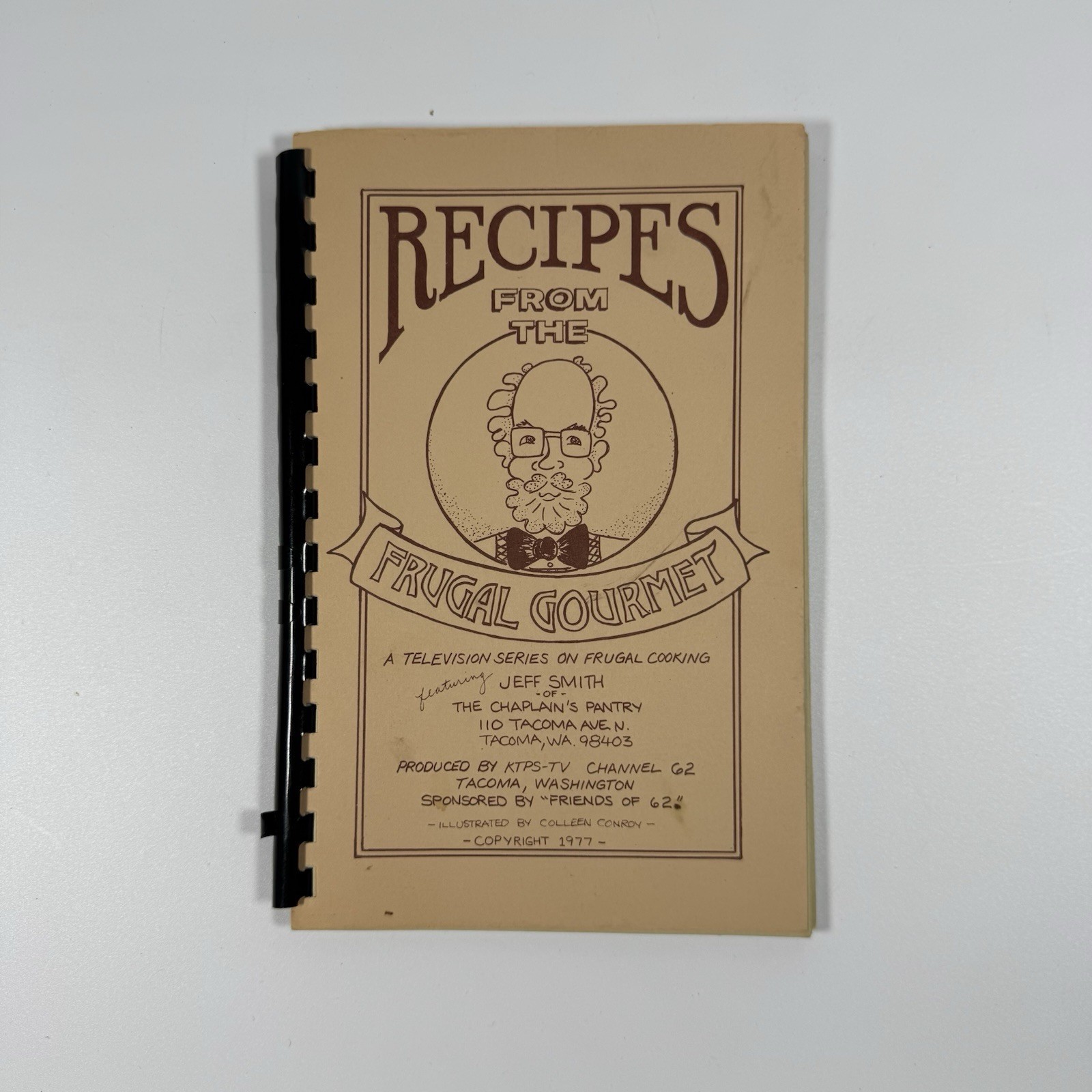 Vtg 1977 Recipes From The Frugal Gourmet Jeff Smith TV Series PB Spiral Cookbook