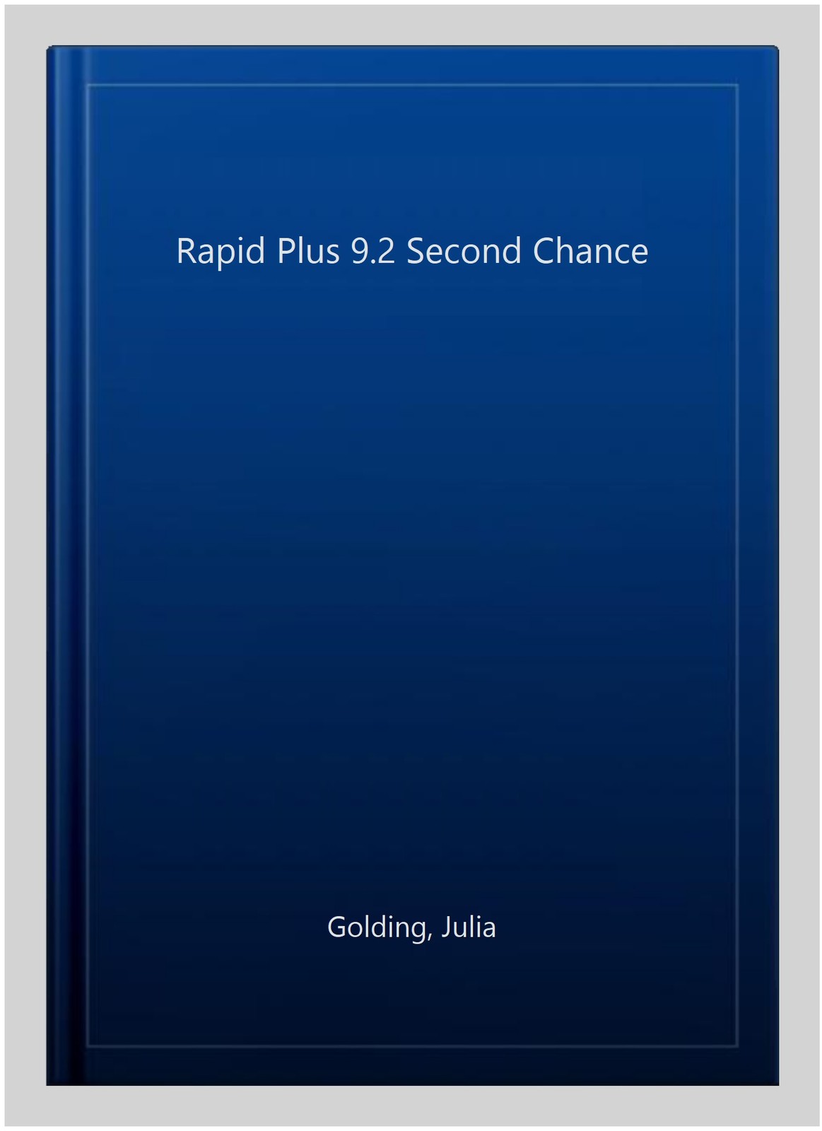 Rapid Plus 9.2 Second Chance, Paperback by Golding, Julia, Brand New, Free sh…
