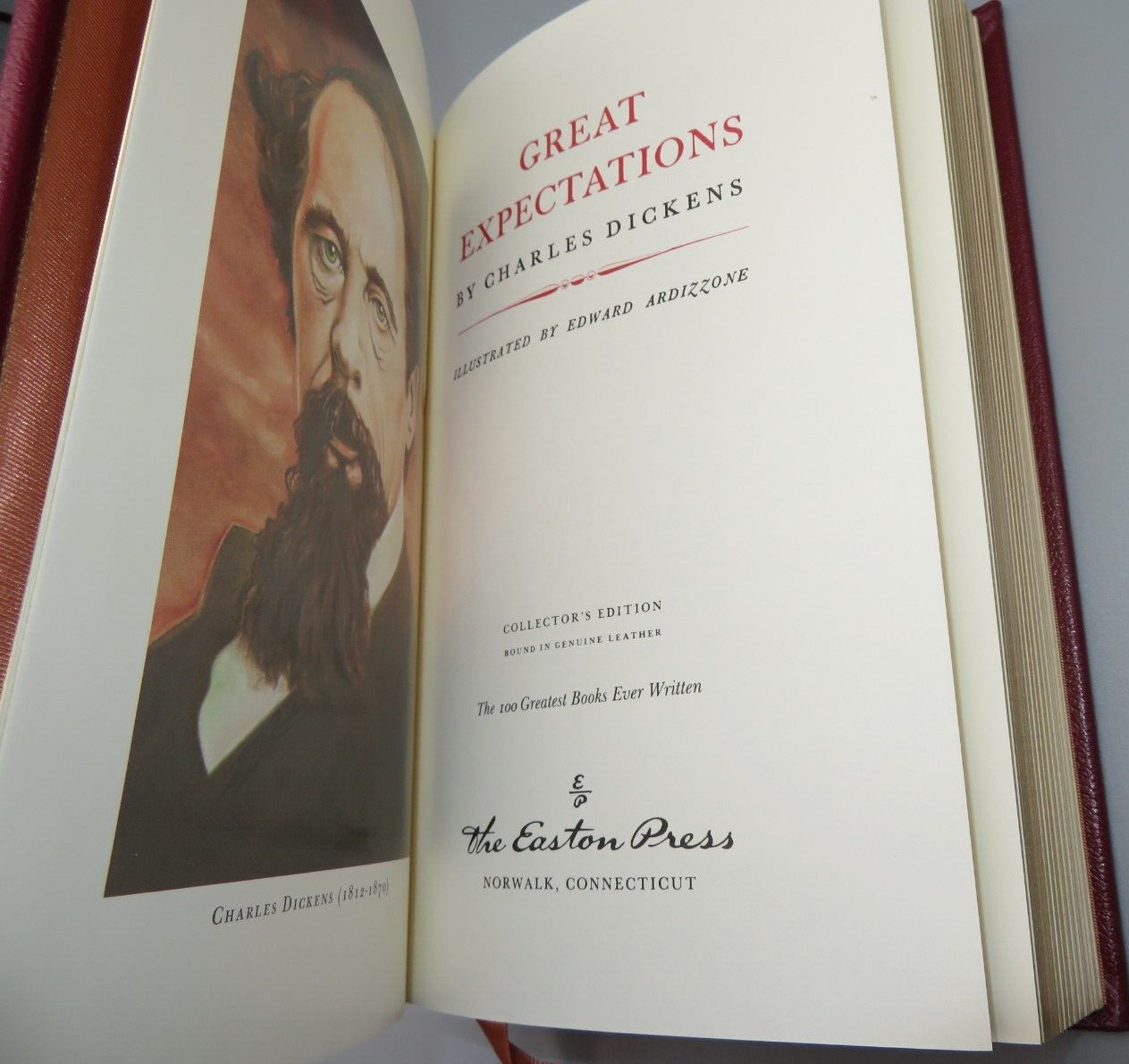 Easton Press Great Expectations Leather Collector’s Edition Charles Dickens VG