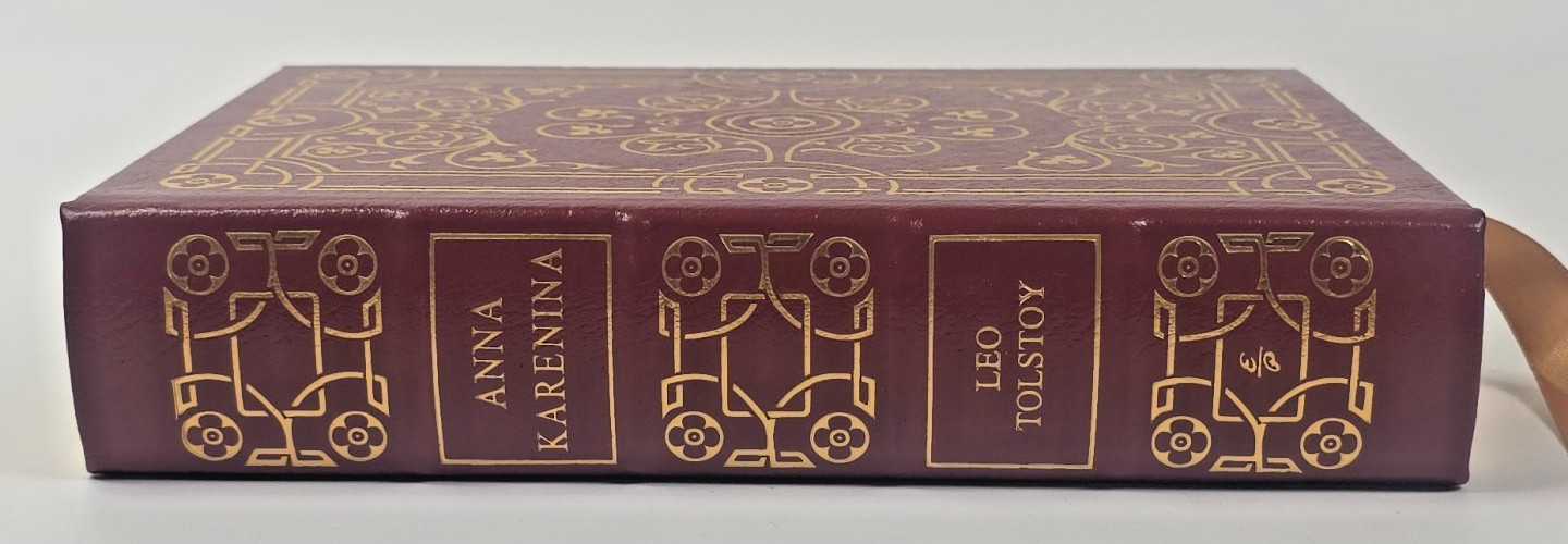 Lot of 2 Easton Press HC Books ~ War and Peace & Anna Karenina by: Leo Tolstoy
