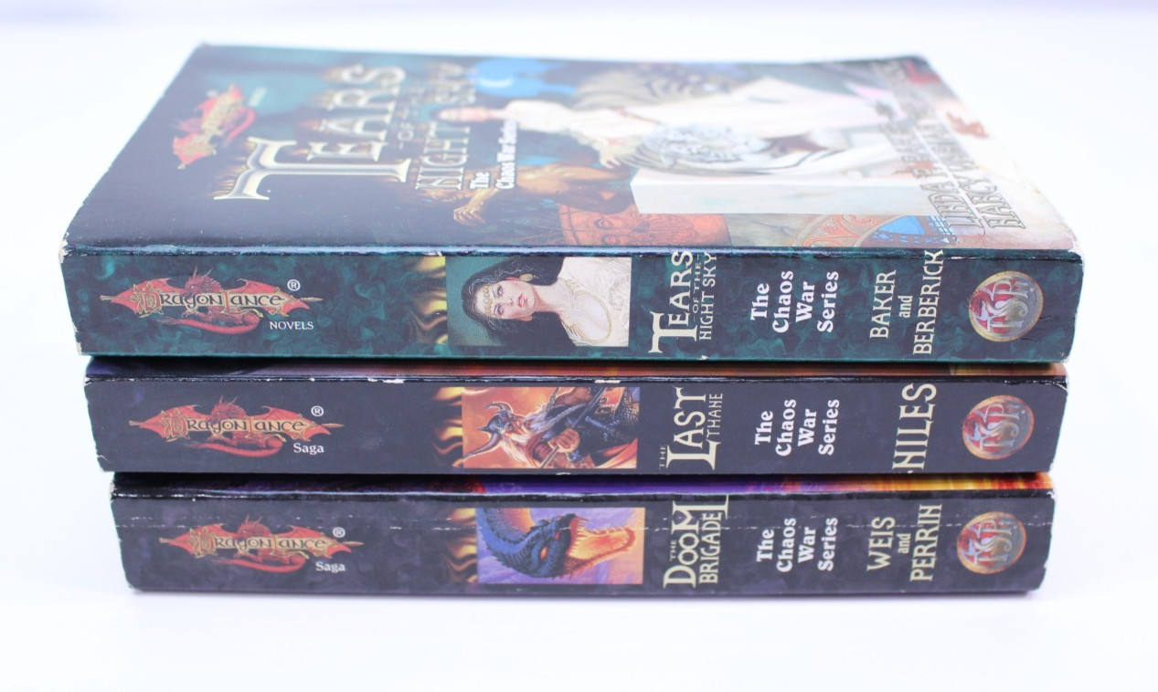 Chaos War Series Book Lot Doom Brigade Tears Night Sky Last Thane DragonLance